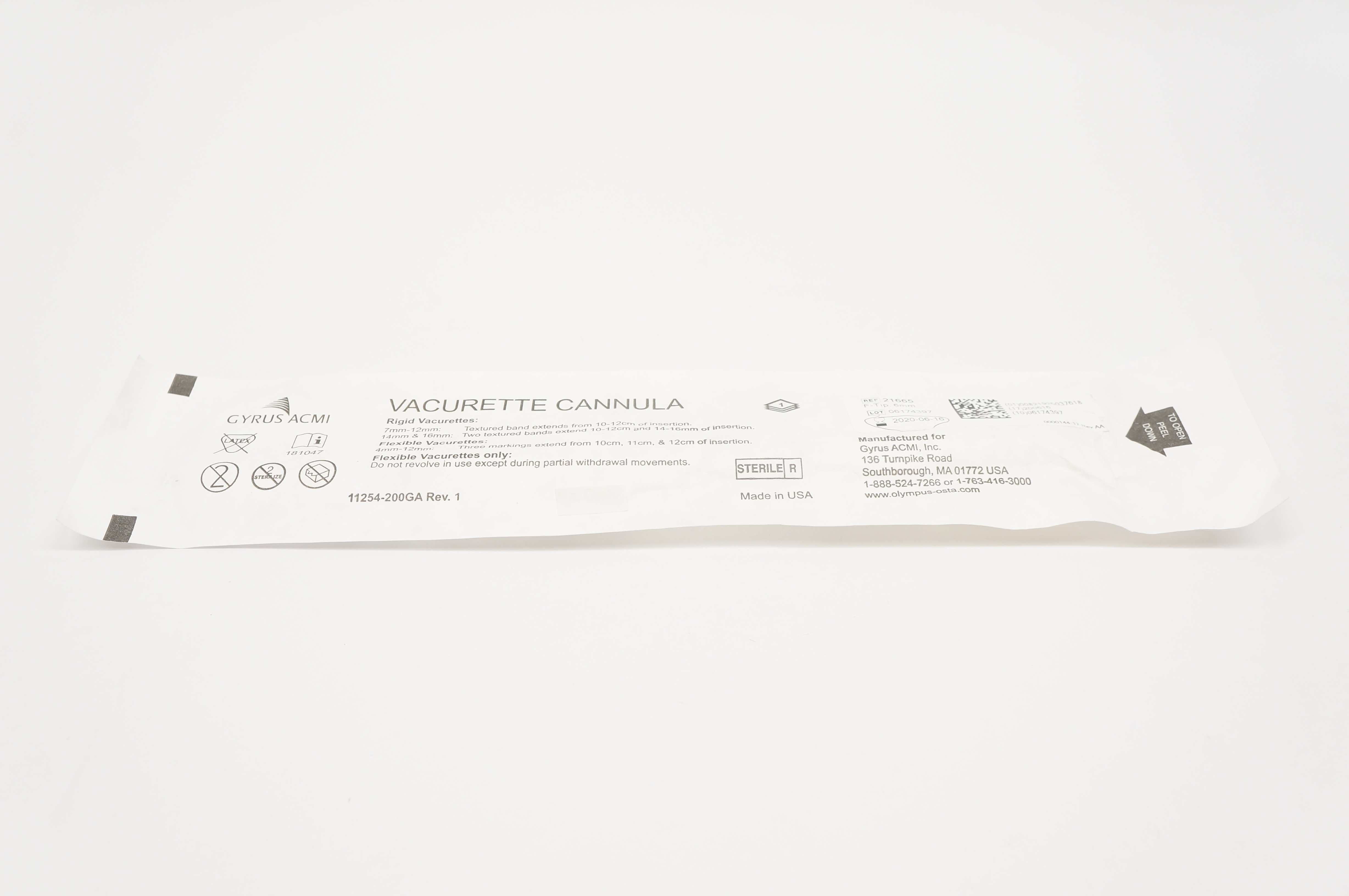 Gyrus ACMI 21665 Vacurette Cannula F-Tip, 6mm (x)