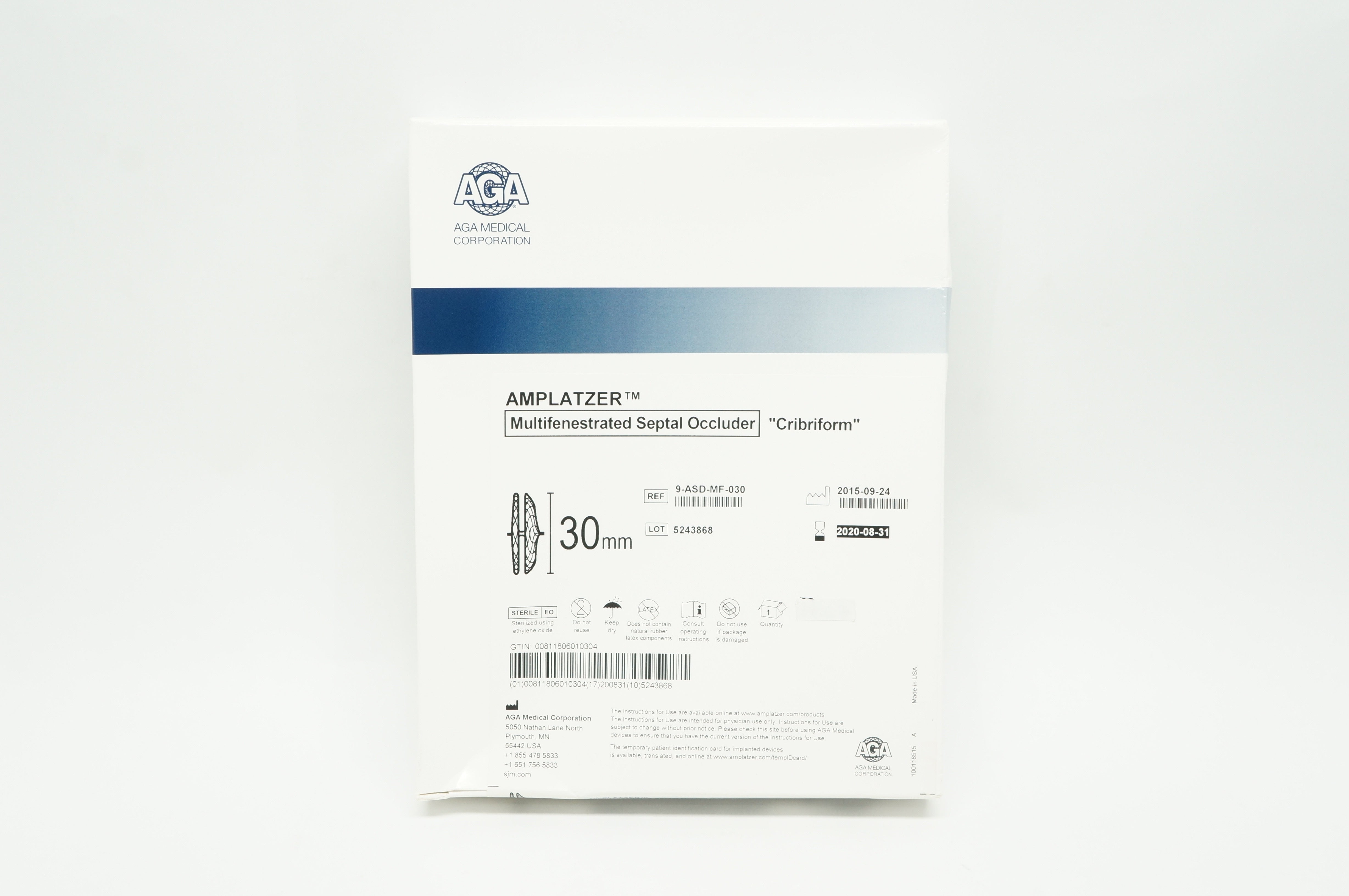 AGA Medical 9-ASD-MF-030 Amplatzer Multifenestrated Septal Occluder, 30mm (x)