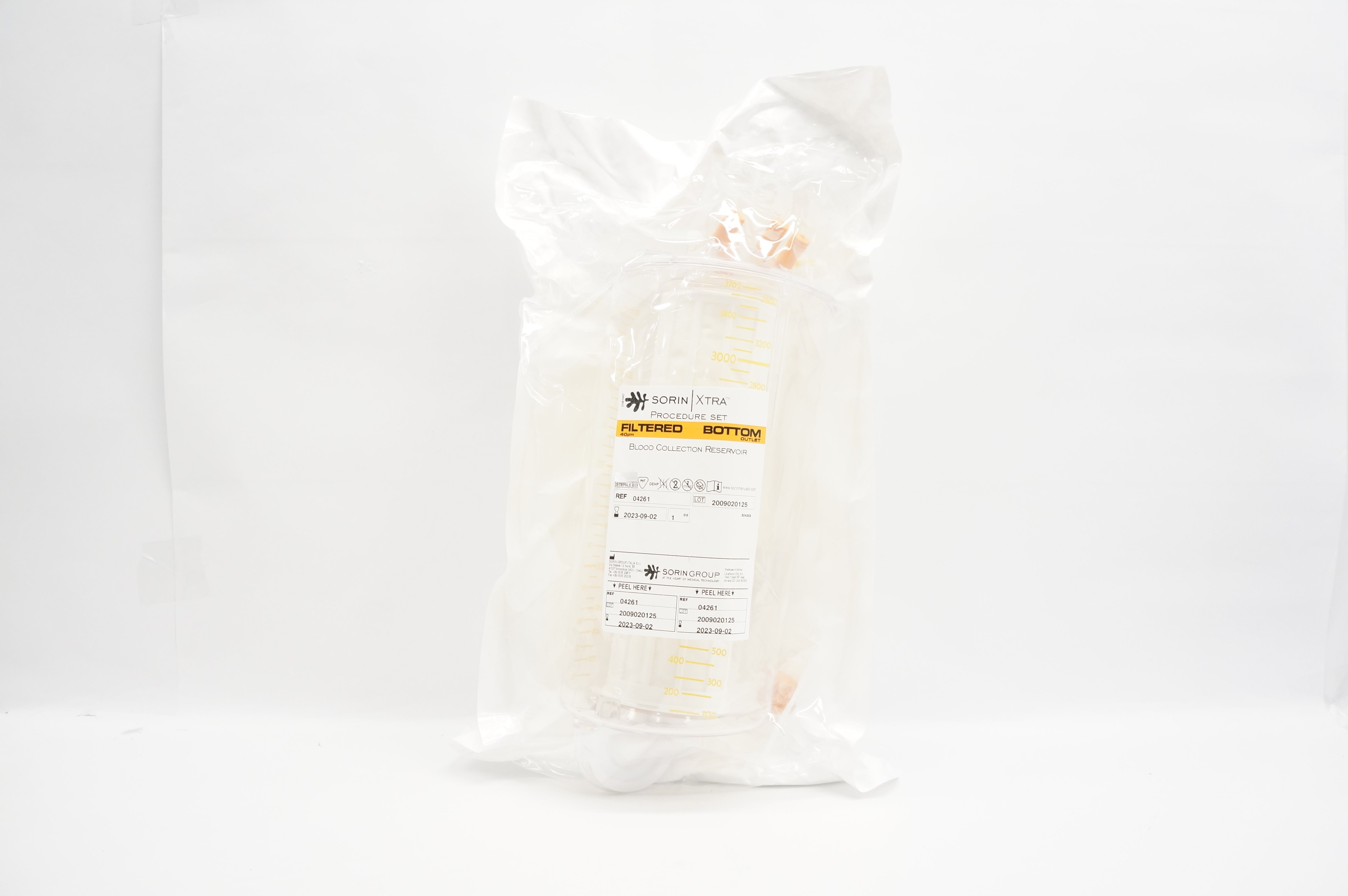 Sorin Group 04261 XTra Procedure Set Blood Collection Reservoir