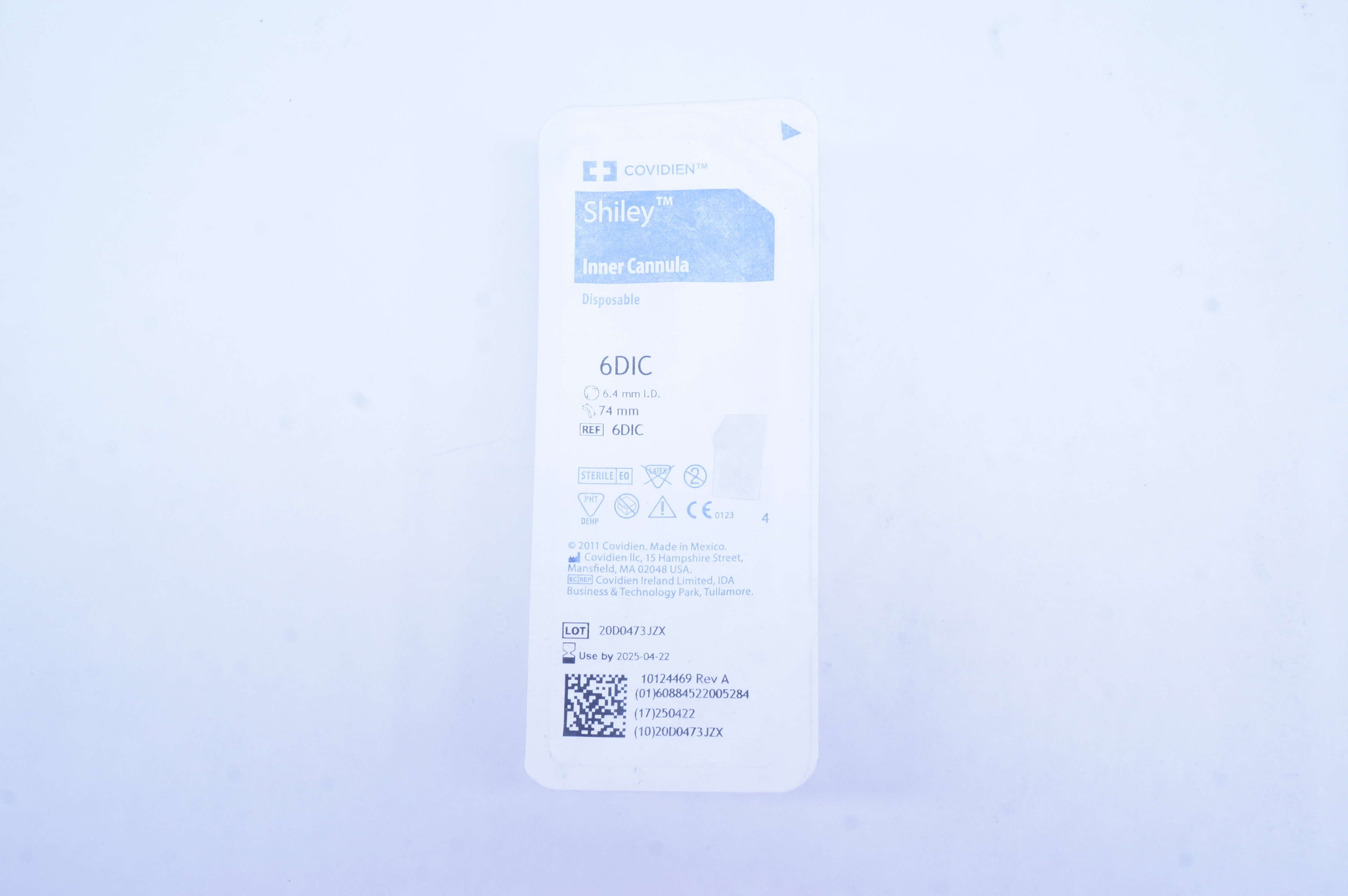 Covidien 6DIC Shiley Inner Cannula 6.4mm x 74mm