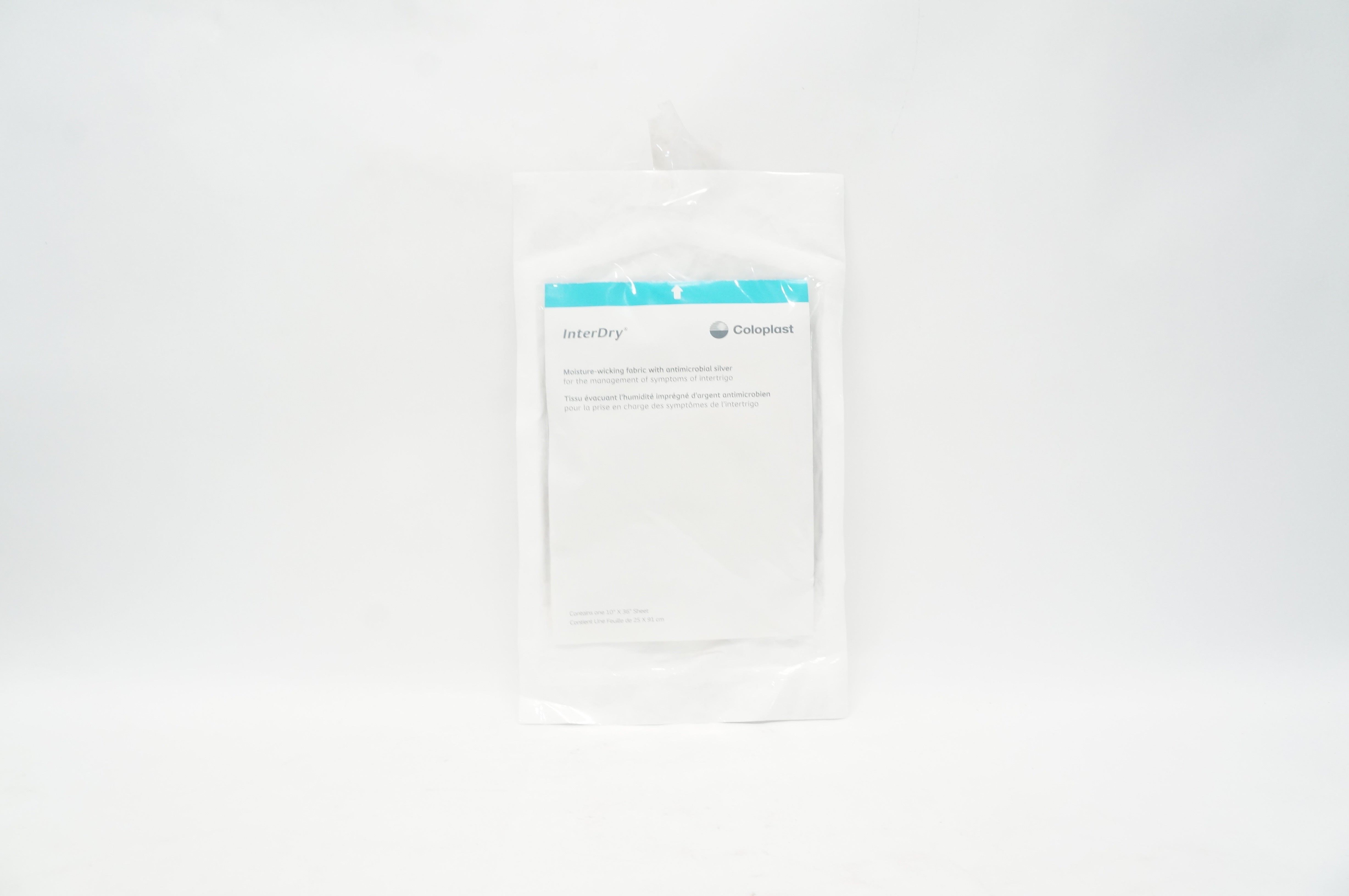Coloplast 7912 InterDry Moisture-Wicking Fabric with Antimicrobial Silver 10inch x 36inch