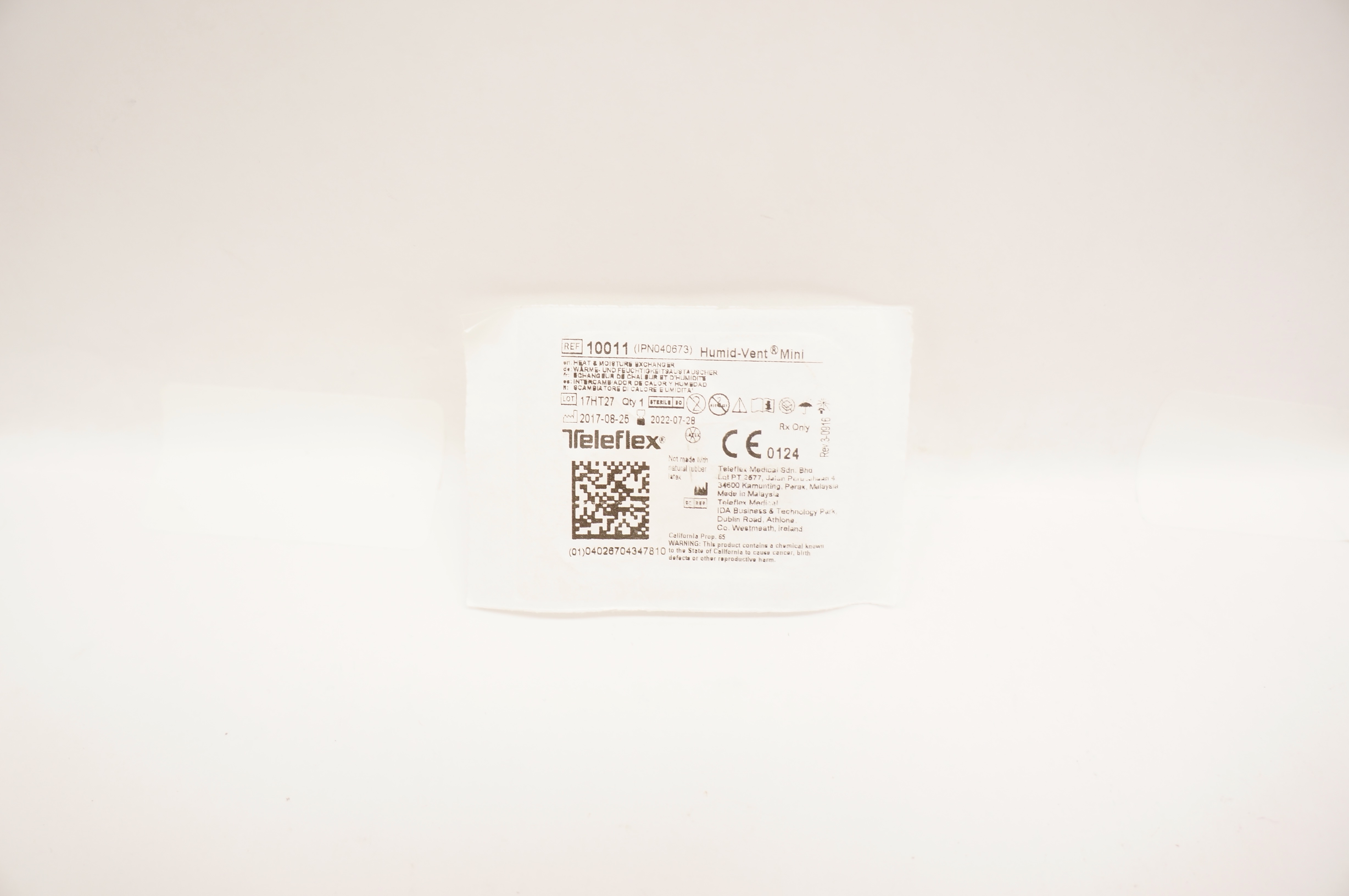 Teleflex 10011 Humid-Vent Heat & Moisture Exchanger (x)