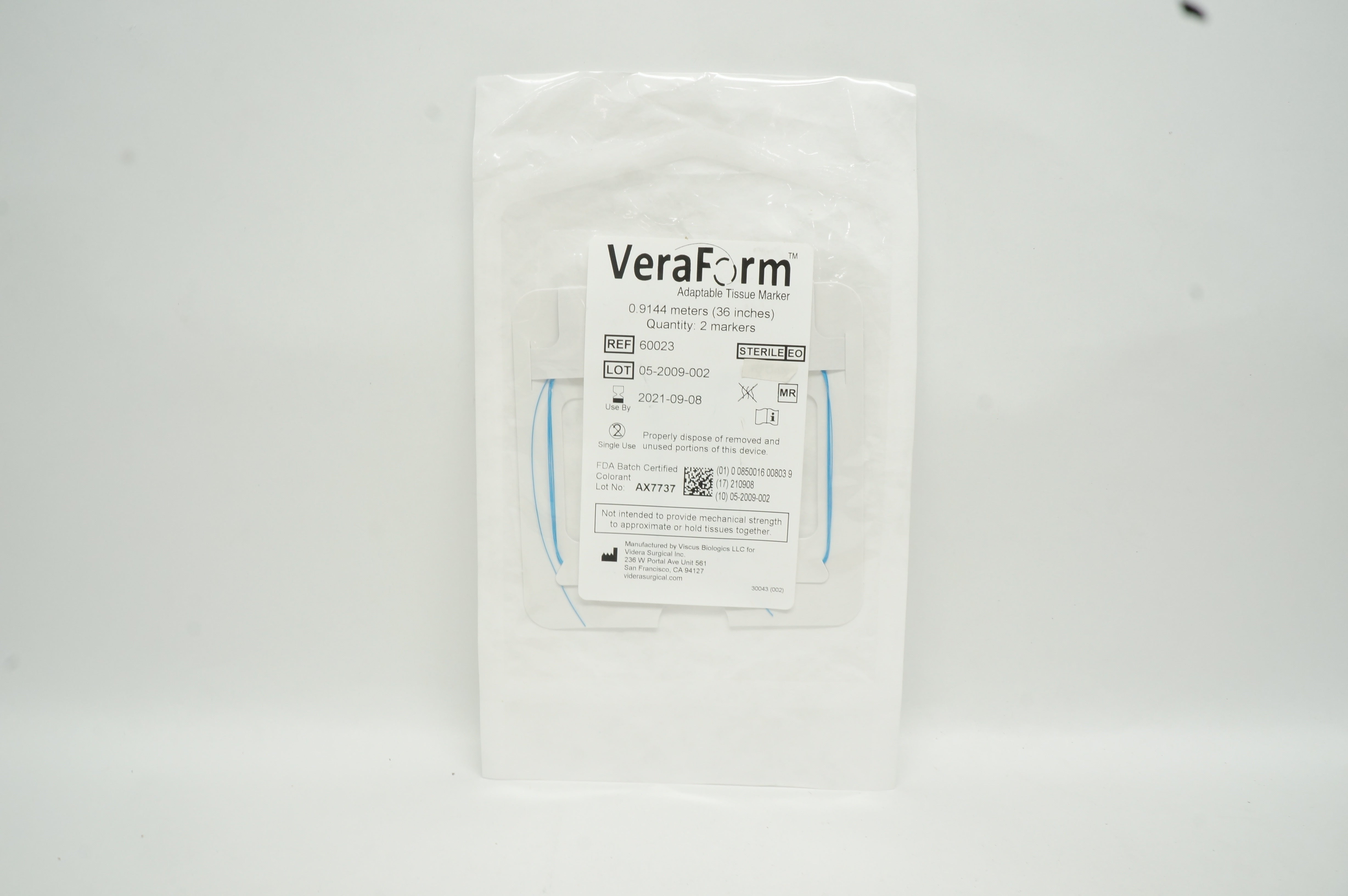 Viscus Biologics 60023 VeraForm Adaptable Tissue Marker 36in. - Pack of 2