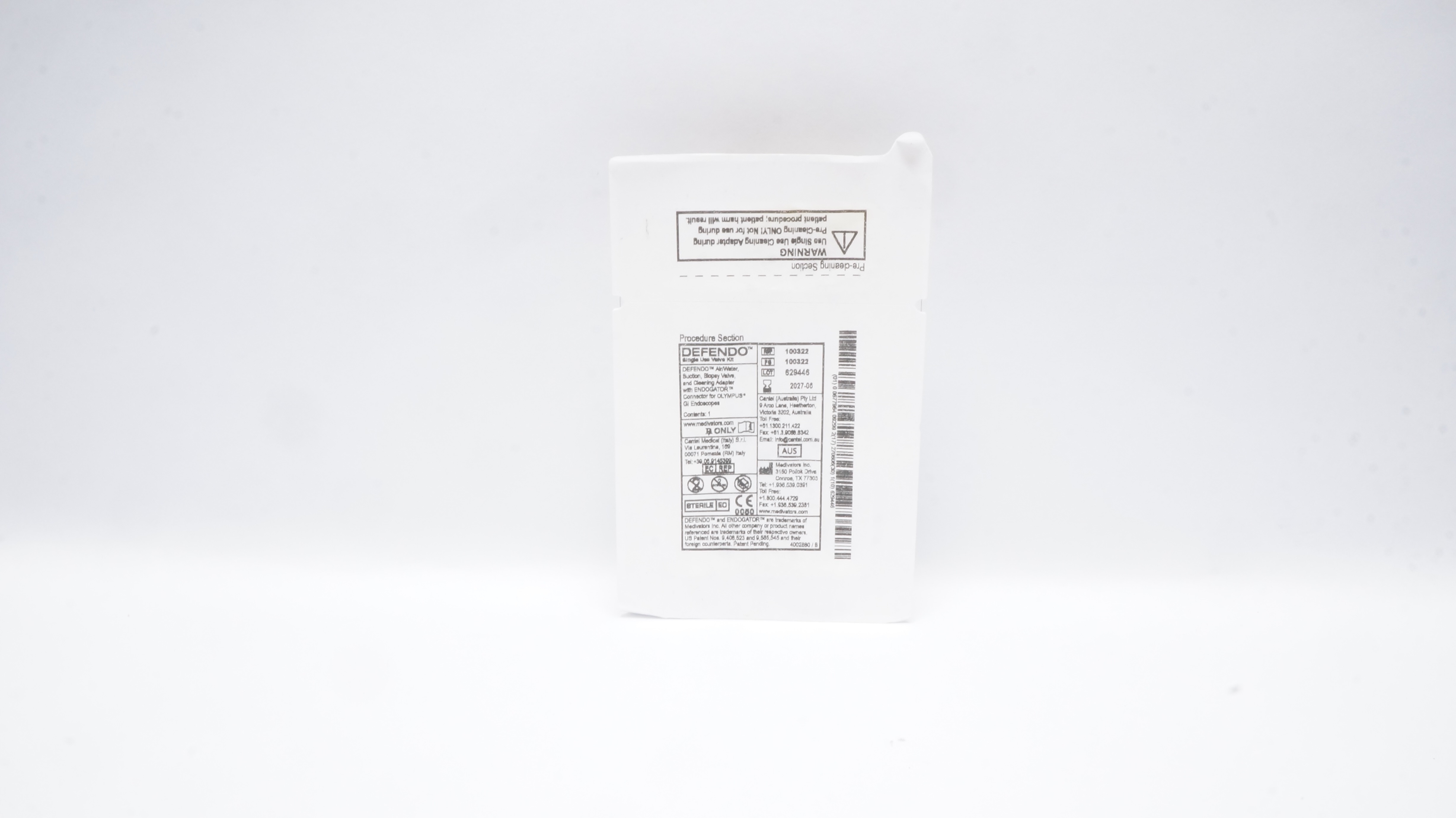 Medivators 100322 Defendo Single Use Valve Kit
