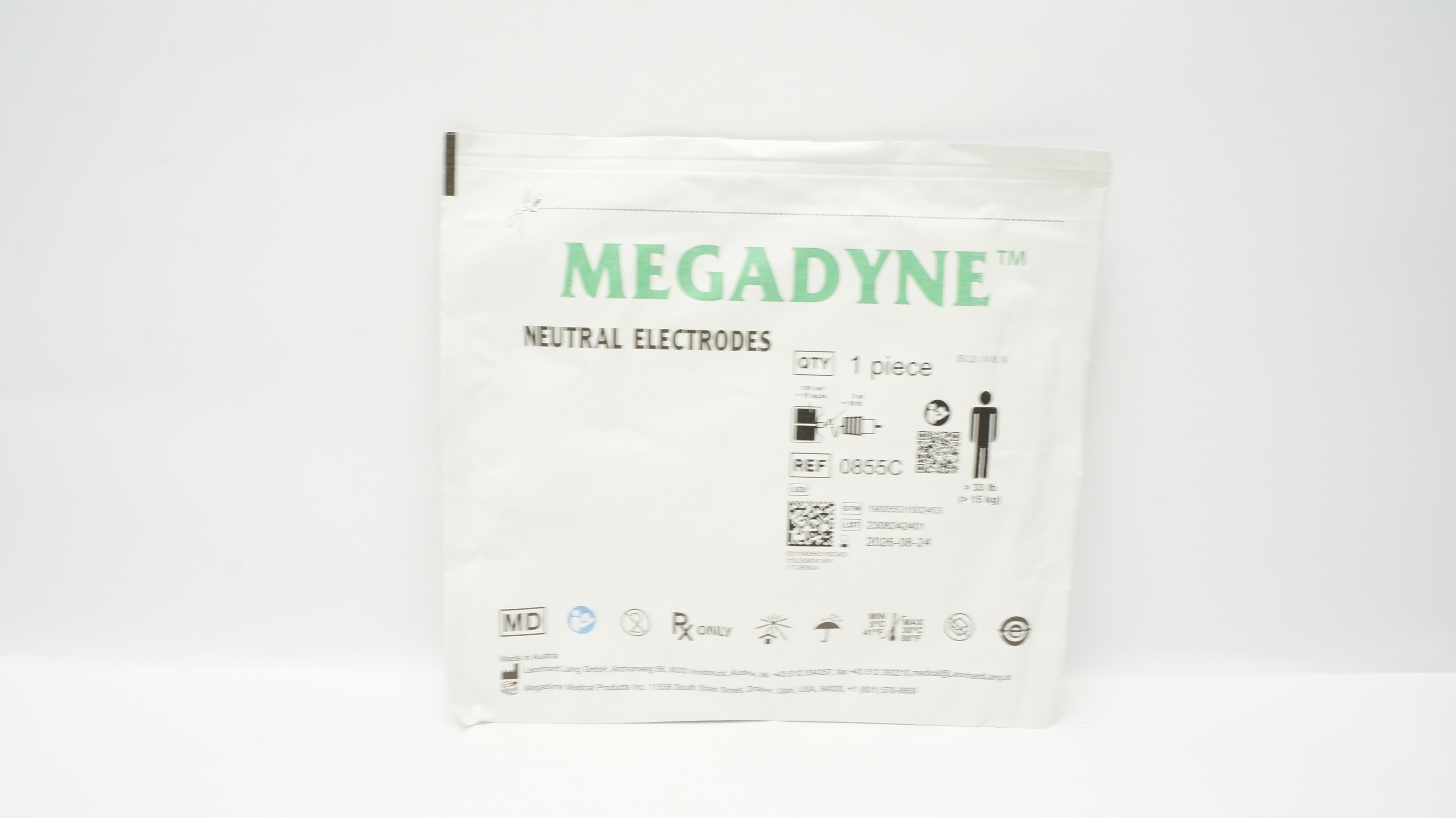 Megadyne 0855C Electrosurgical Neutral Electrodes >33Ib