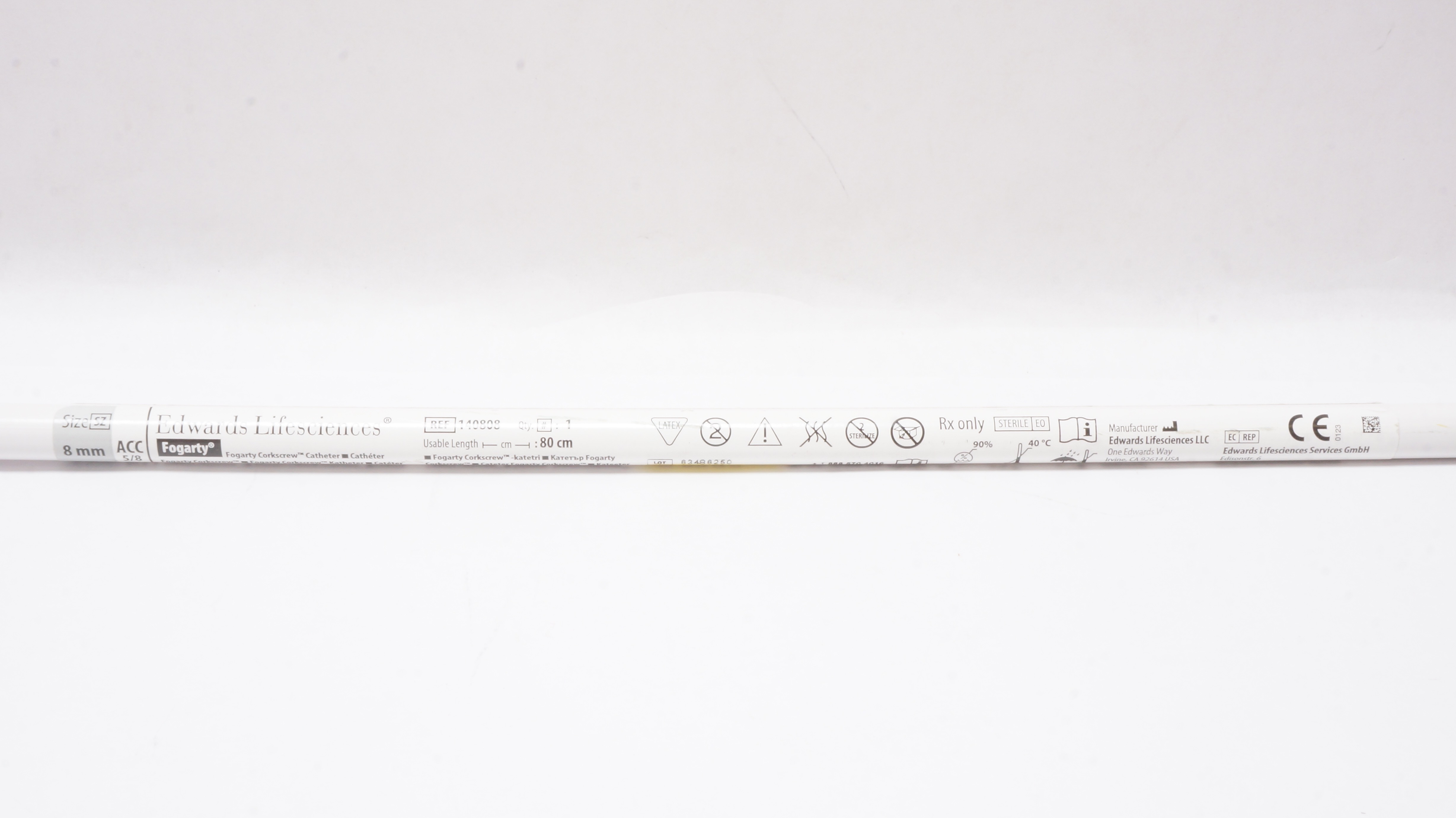 Edwards Lifesciences 140808 Fogarty Corkscrew Cath. ACC 5/8, 8mm x 80cm (x)