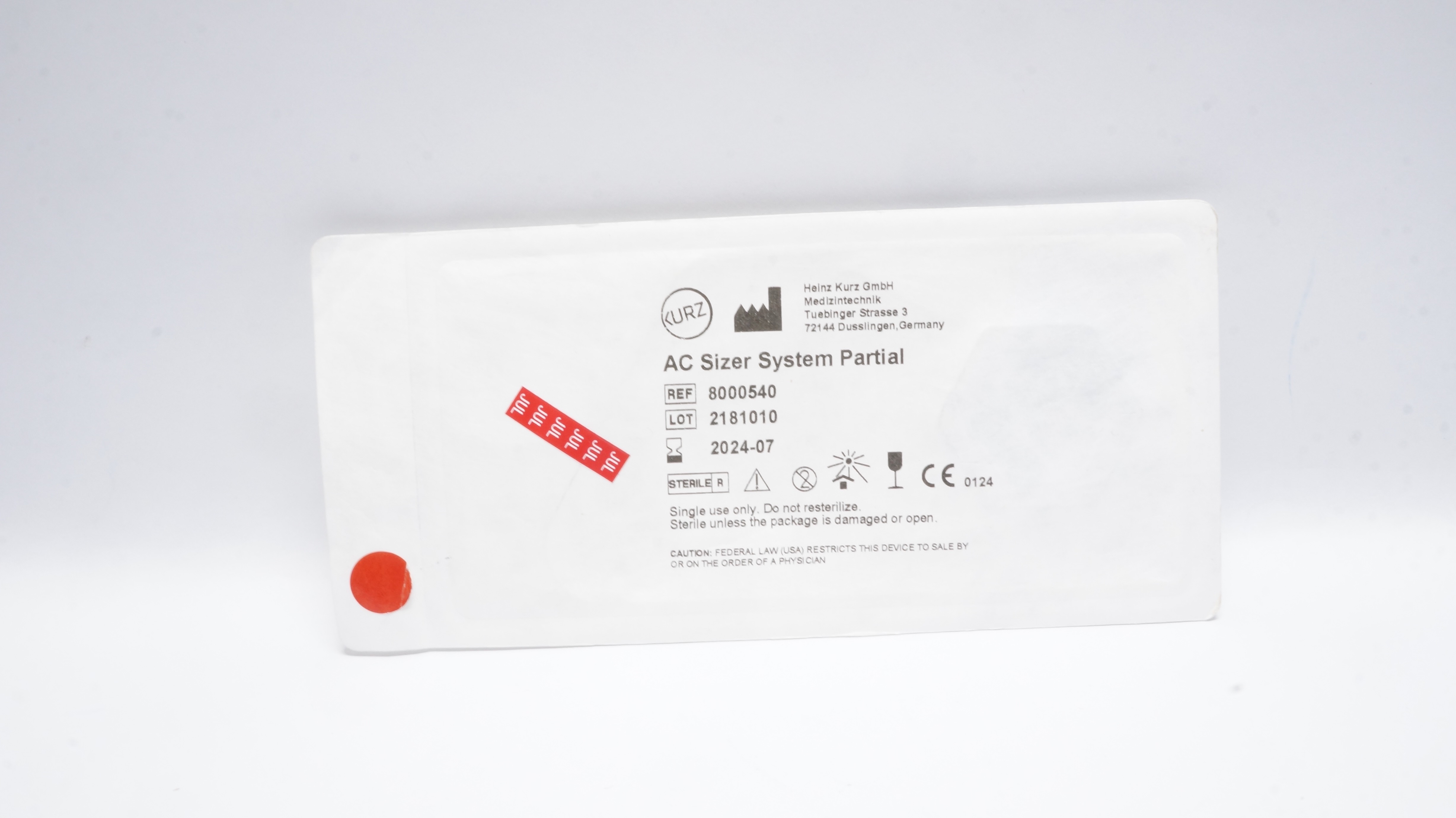 Kurz Medical 8000540 AC Sterile Sizer System Partial (x)
