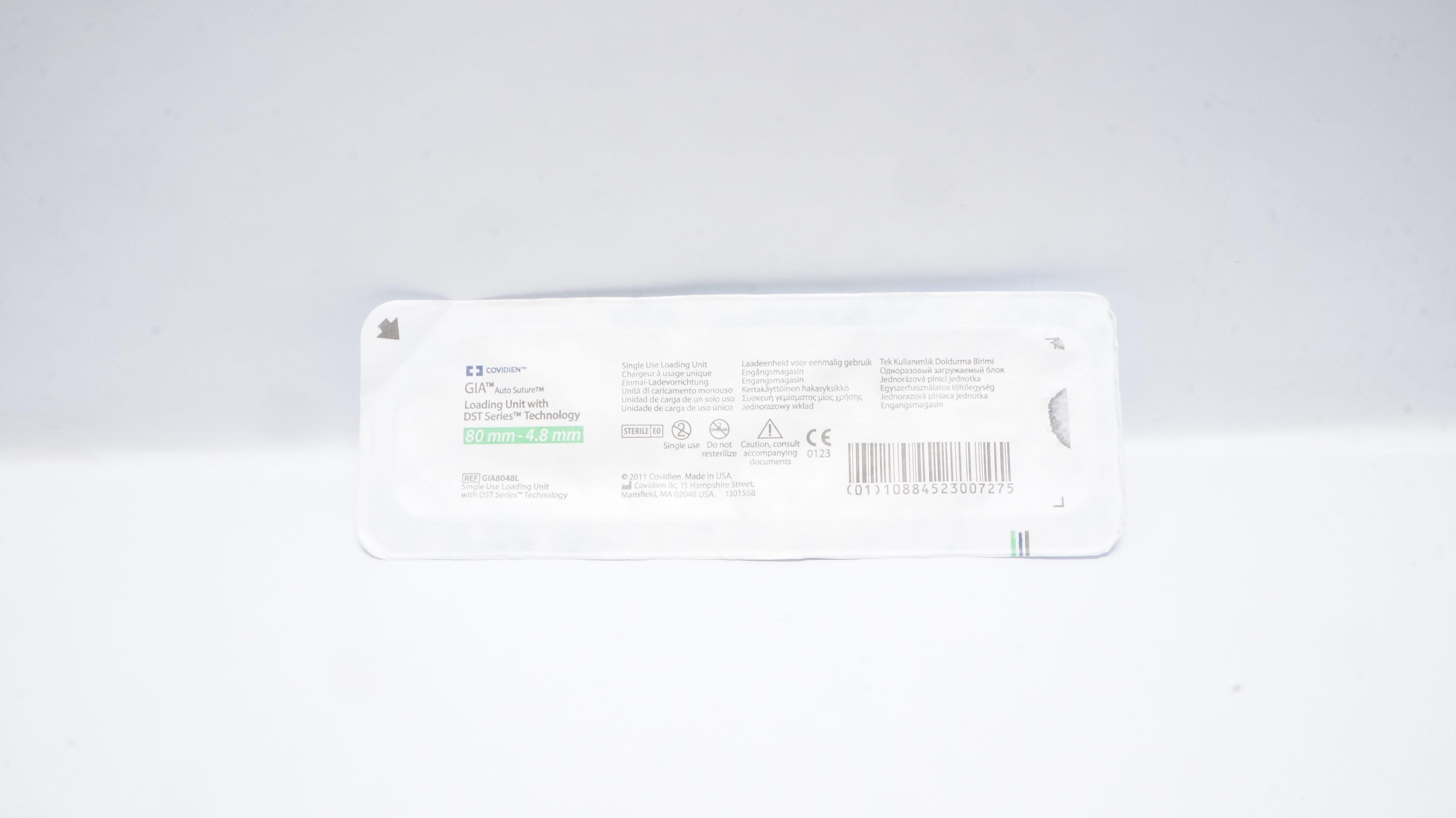 Covidien GIA8048L GIA Loading Unit with DST Series Technology 80mm - 4.8mm