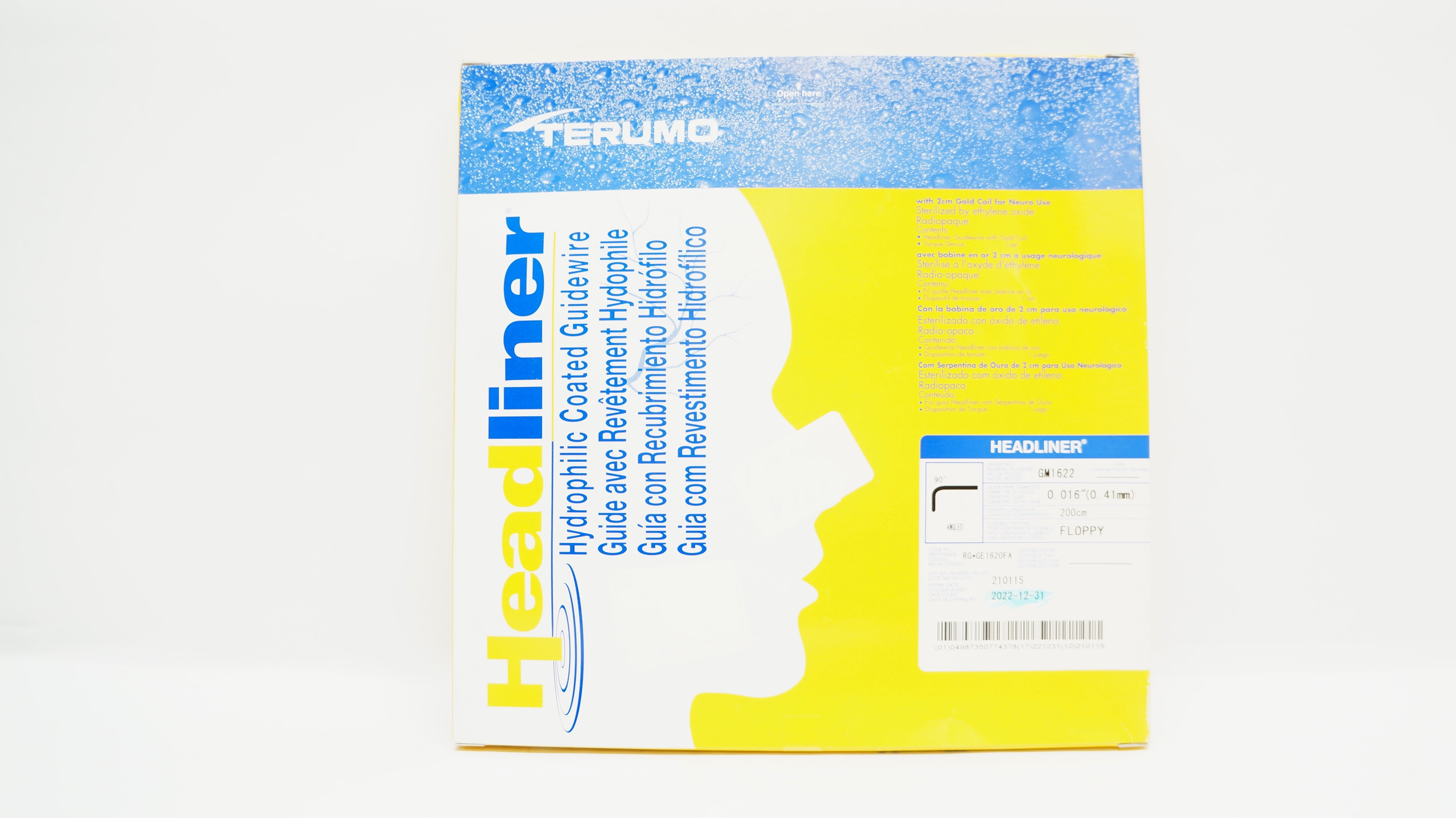 Terumo GM1622 Headliner Hydrophilic Coated Guidewire 0.016inch x 200cm (x)