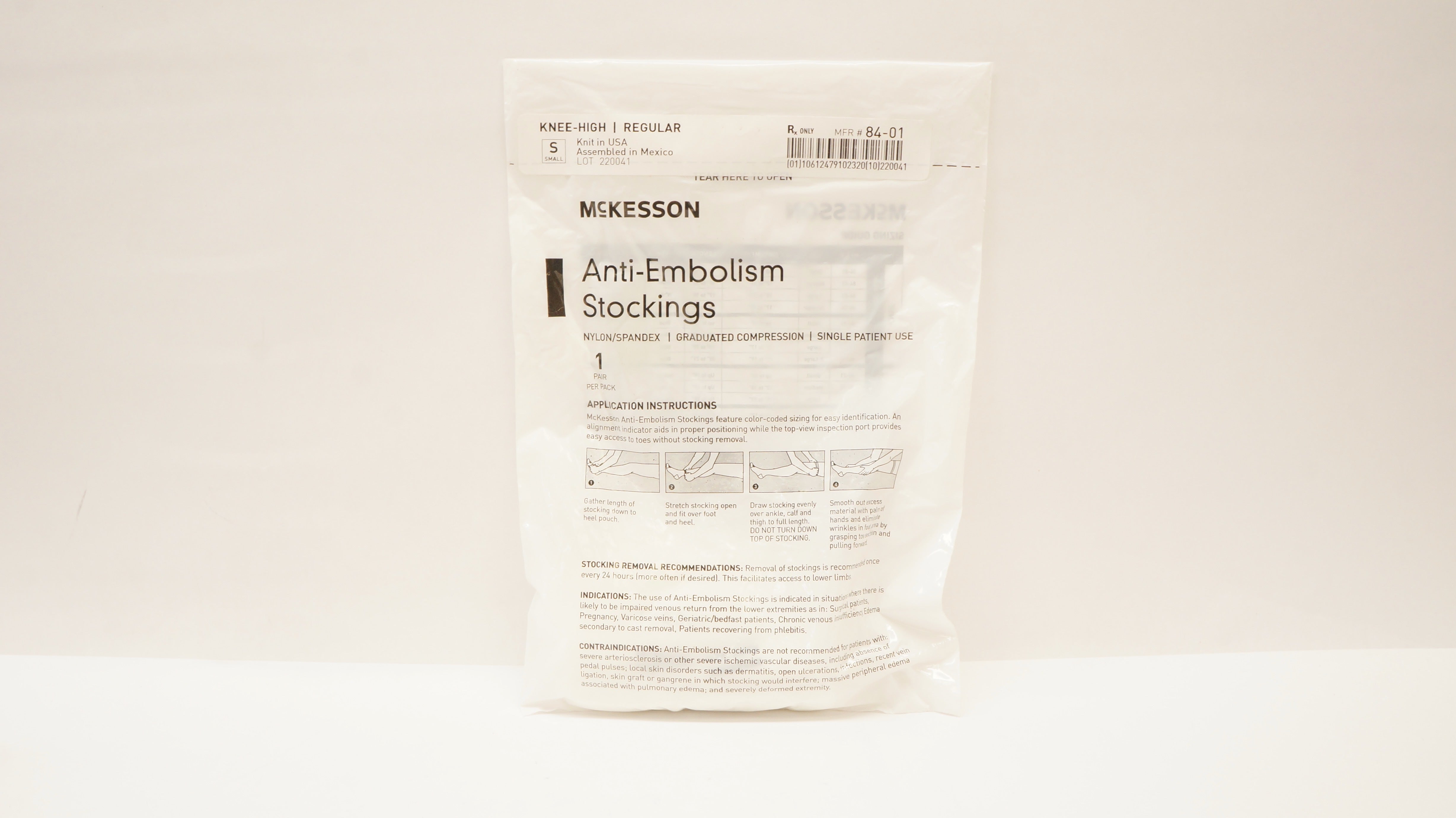 McKesson 84-03 Anti-Embolism Stockings Regular Large