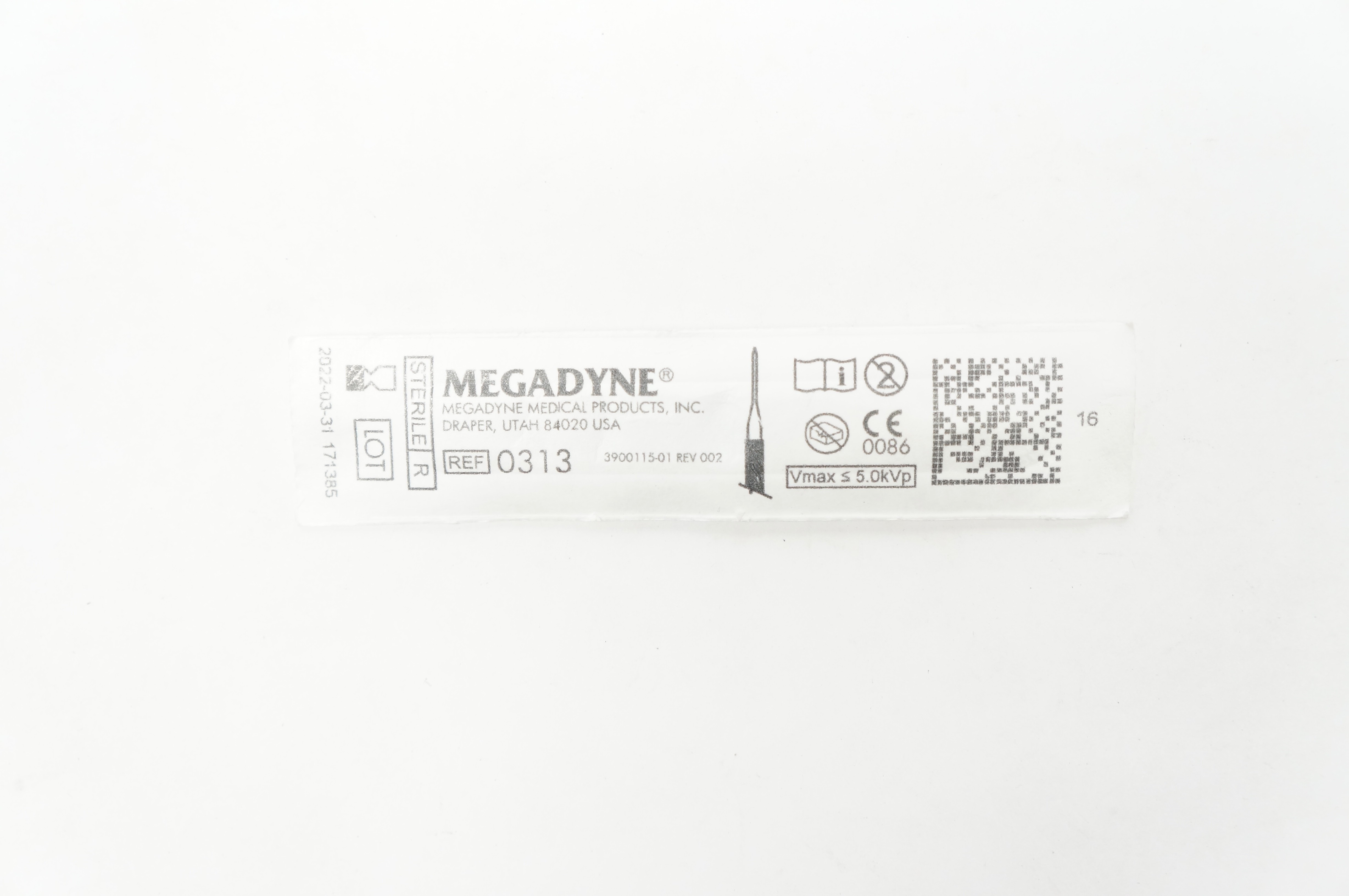 Megadyne 0313 Ndle Electrode 2.75 inch Vmax≤5.0kVp (x)