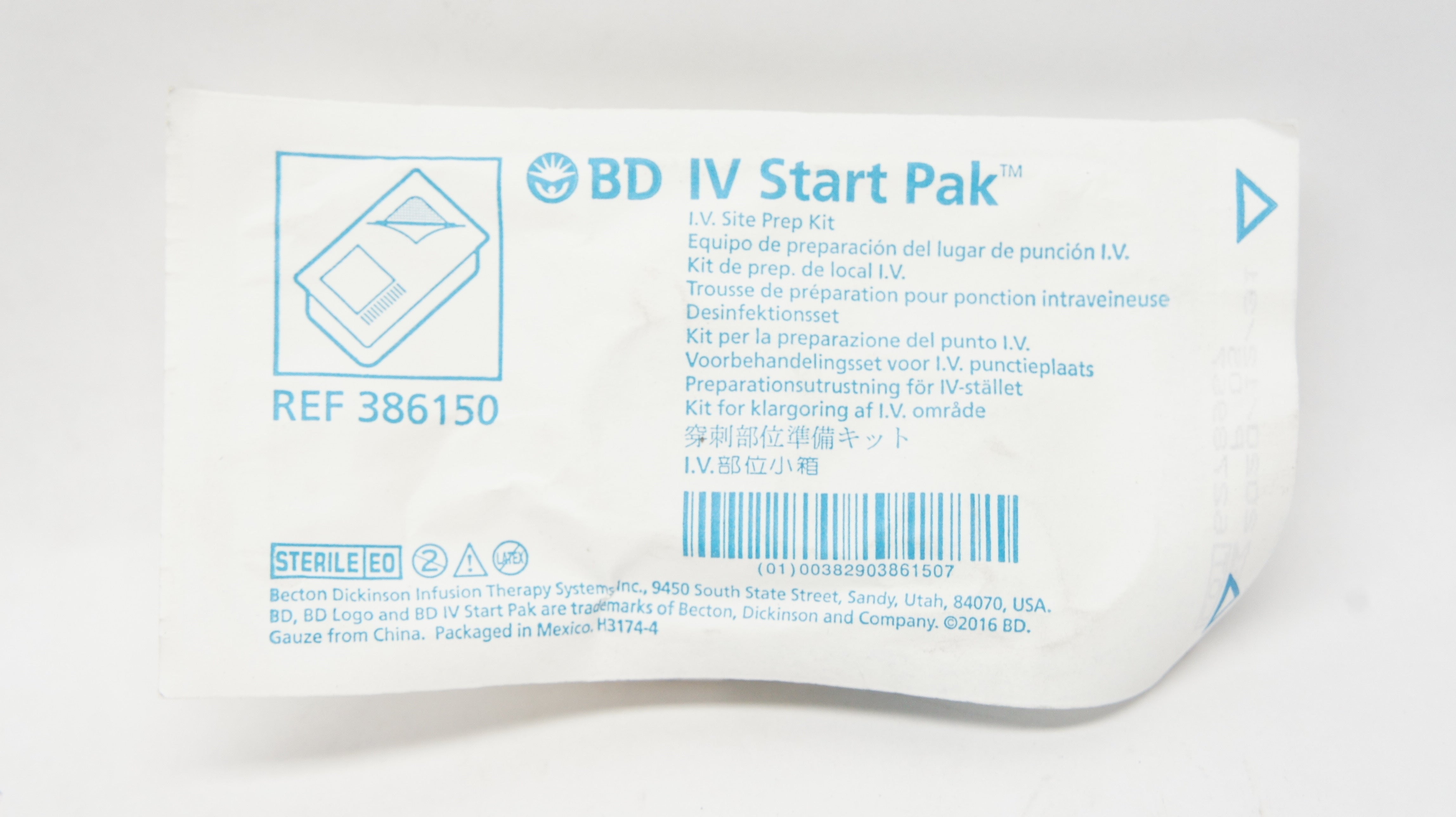 BD 386150 IV START PAK IV Site Prep Kit (x)