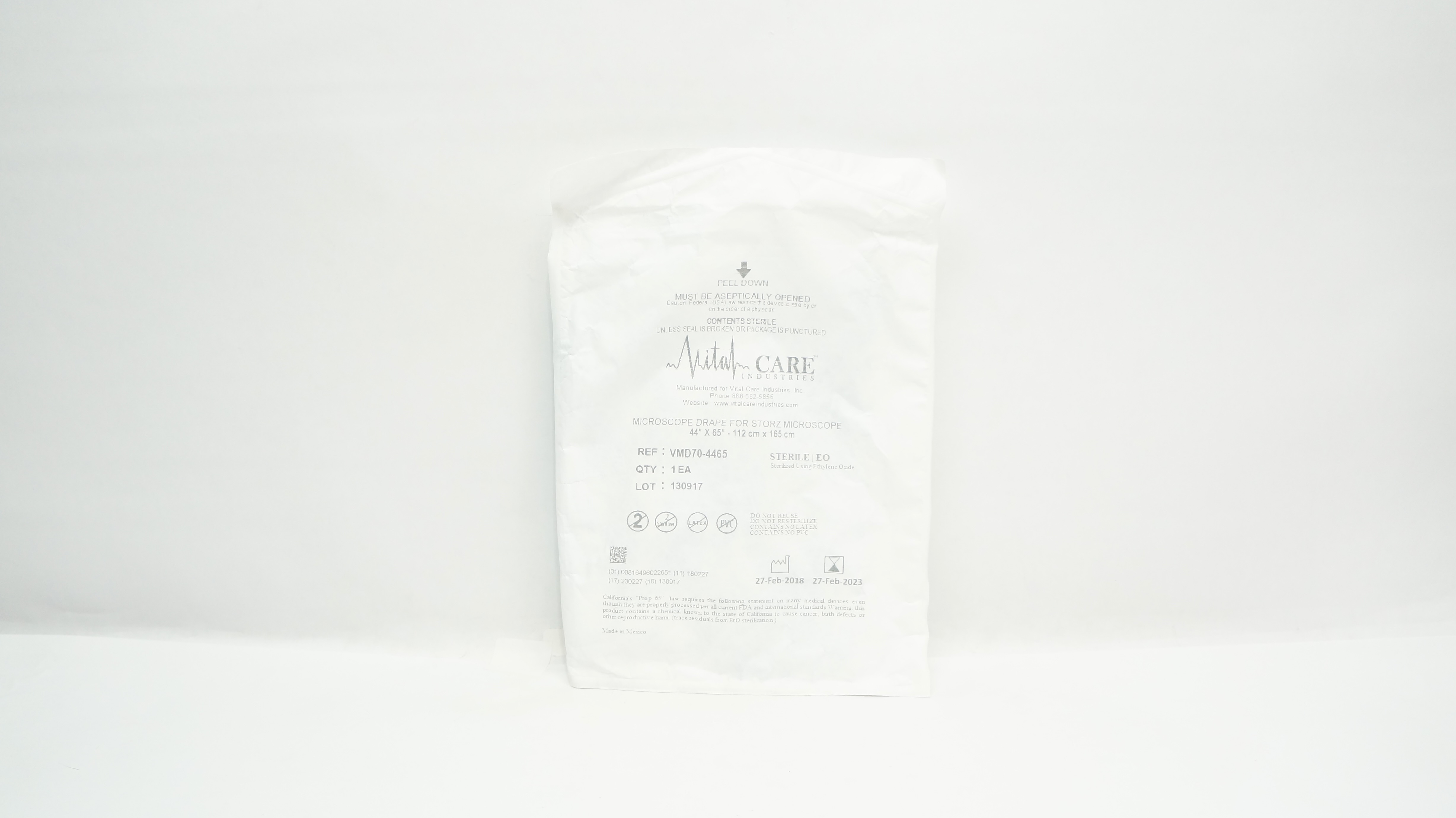 Vital Care VMD70-4465 Microscope Drape For Storz Microscope 44In x 65In (x)