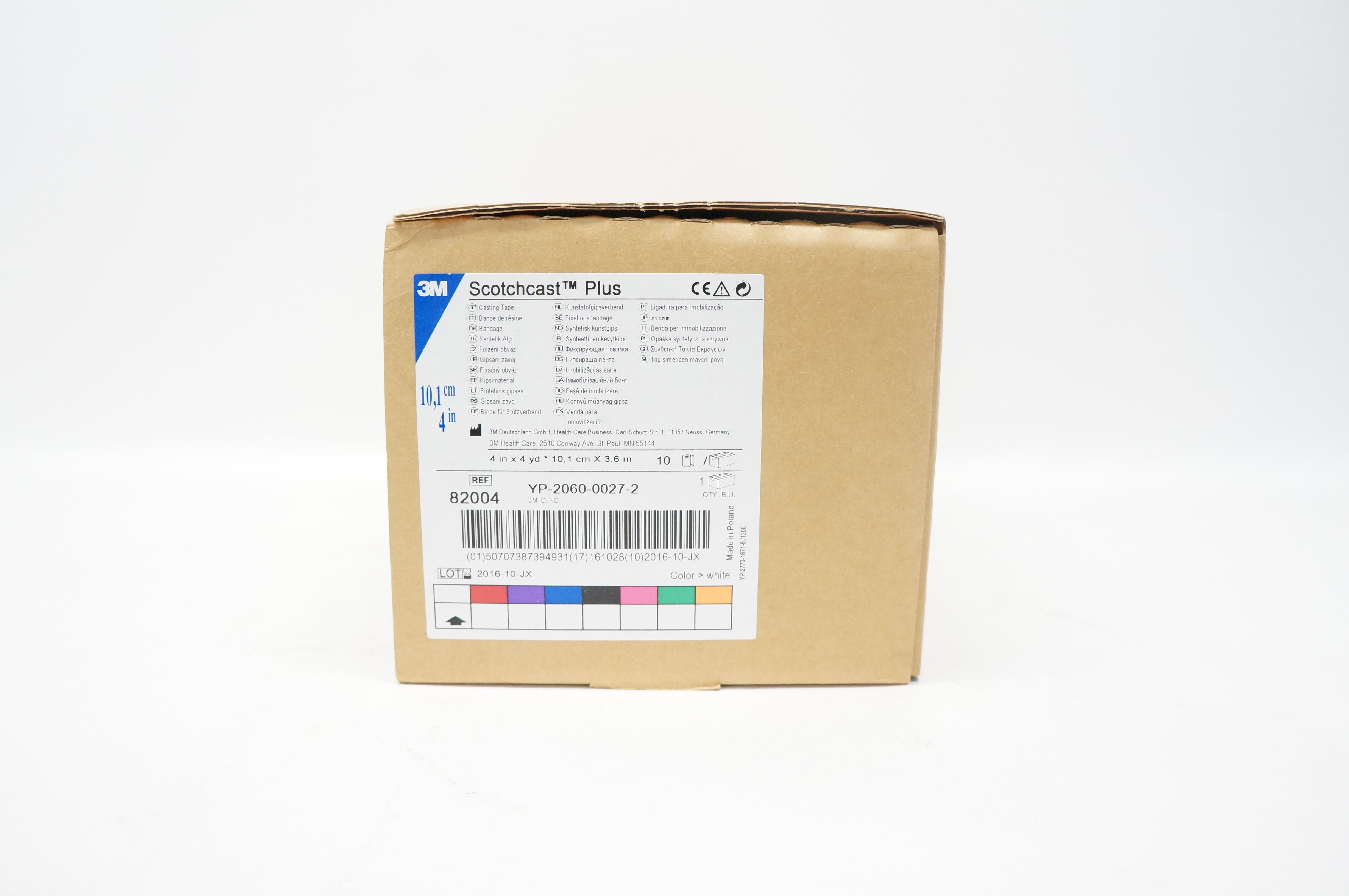 3M 82004 Scotchcast Plus Casting Tape, White 4inch x 4yd (x) - Box of 10