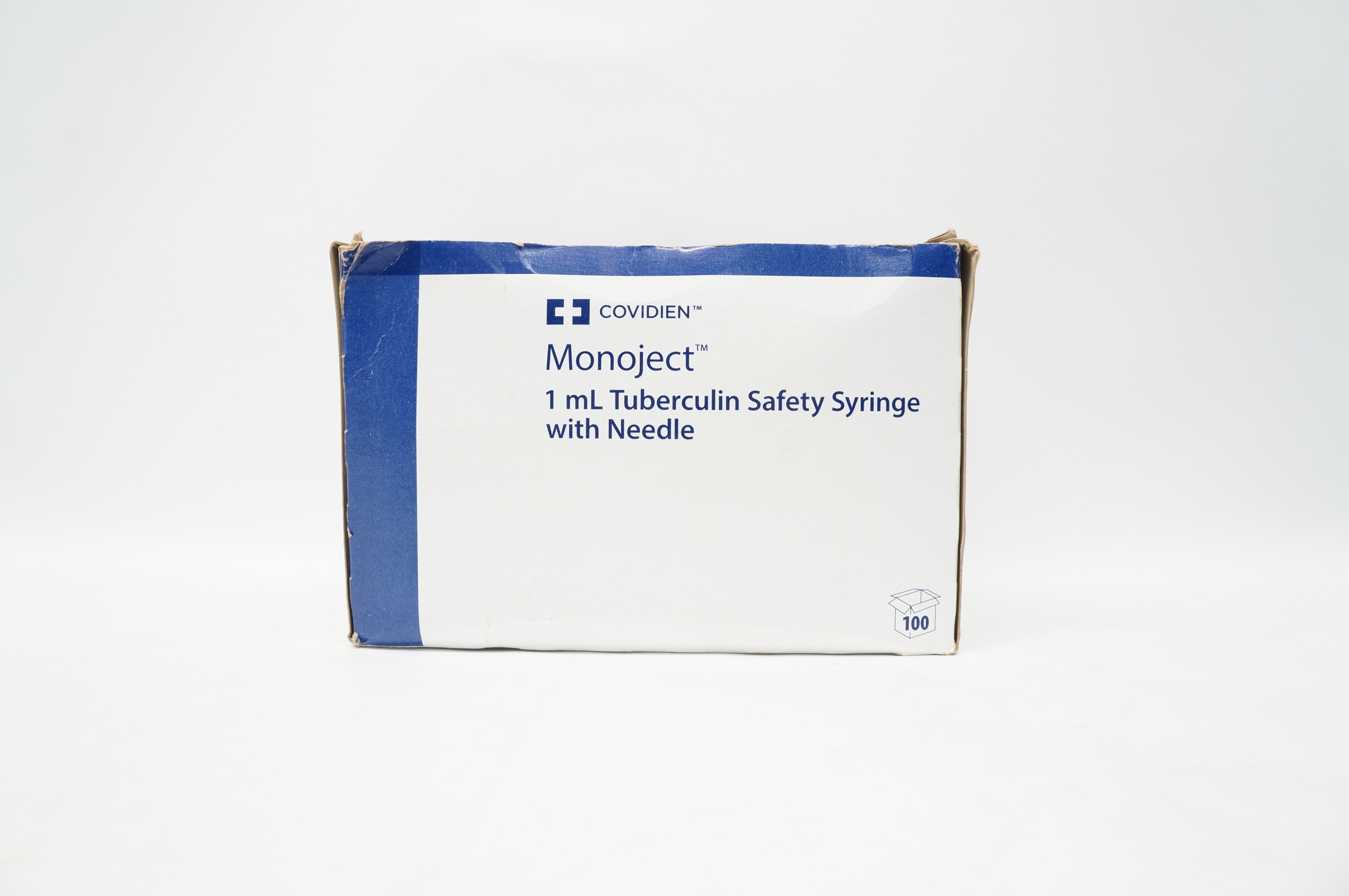 Covidien 8881511201 Monoject 1ml Tuberculin Safety Syringe Box of 100
