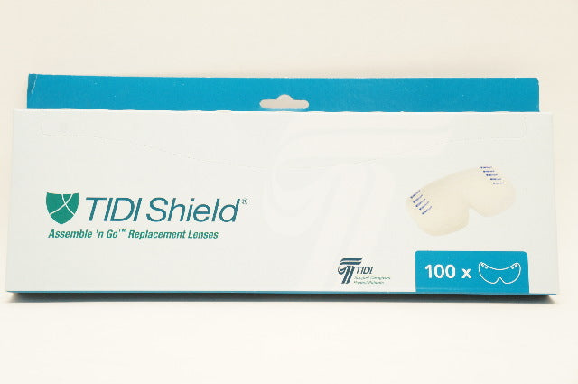 Tidi 9210-100 Shield Assemble 'n Go Replacement Lenses - Box of 100