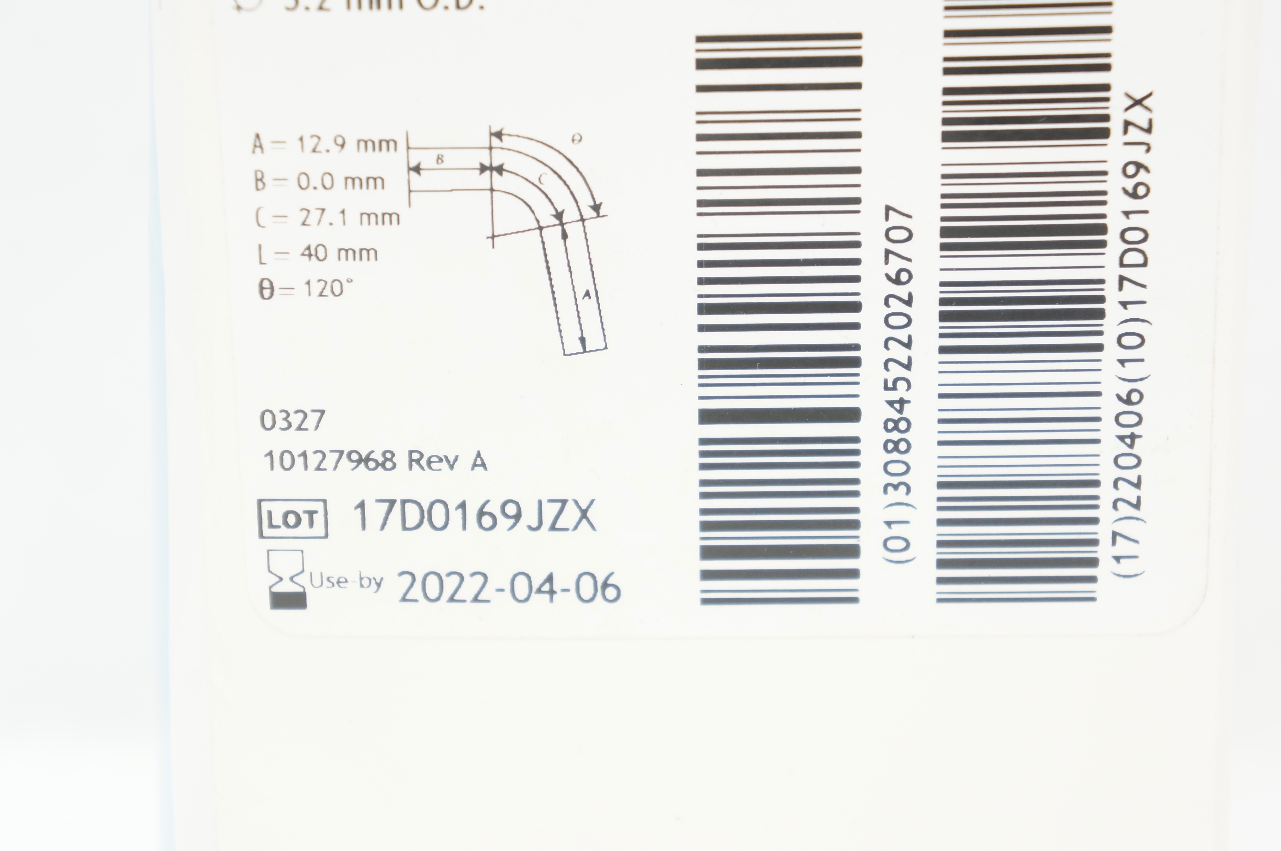 Covidien 3.5PED Shiley Pediatric Tracheosotomy Tube Cuffless 3.5 ID 5.2mm OD (x)