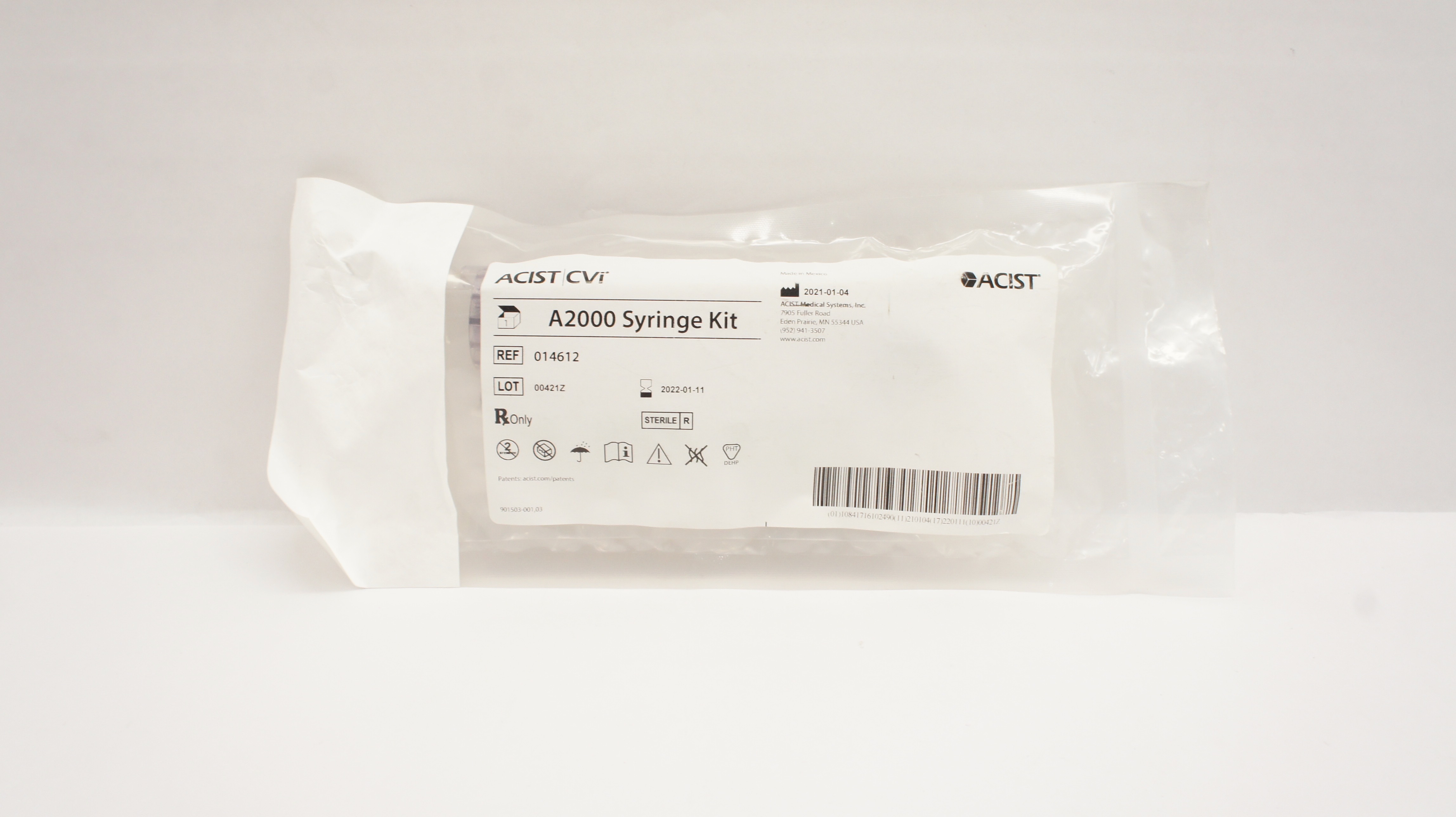 ACIST 014612 CVi  A2000 SYRINGE KIT (x)