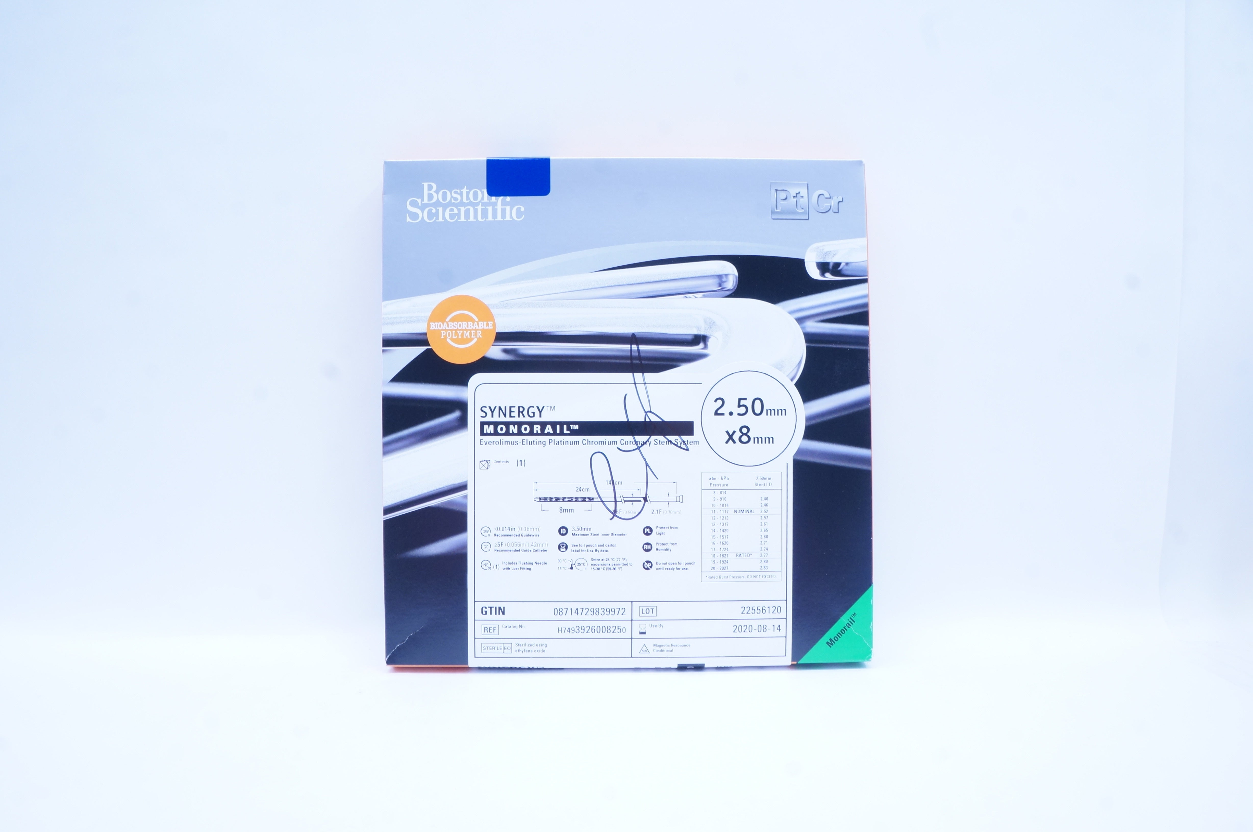 Boston Scientific H7493926008250 Synergy Coronary Stnt. System 2.50mm x 8mm (x)