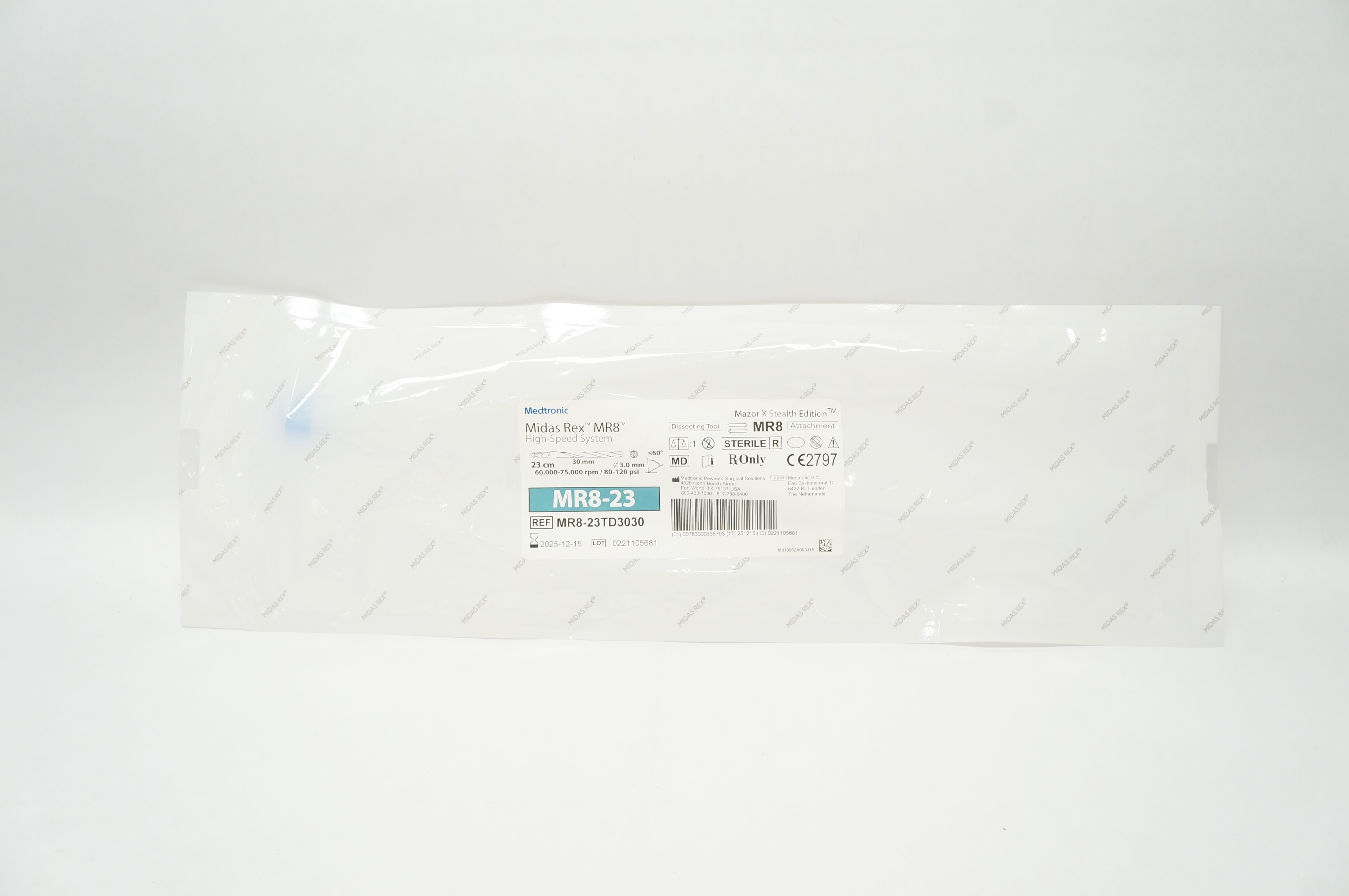 Medtronic MR823TD3030 Midas Rex MR8 HighSpeed System