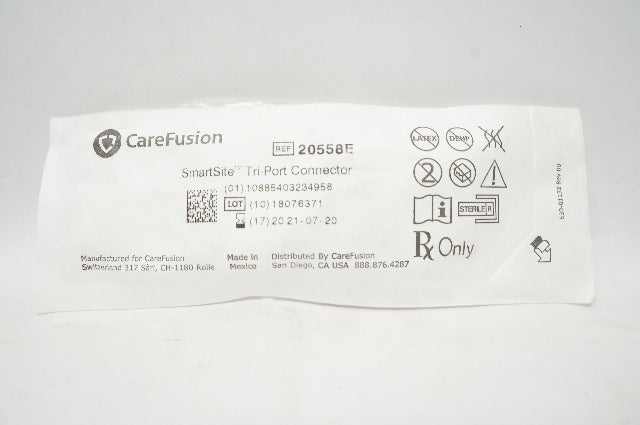 CareFusion 20558E SmartSite Tri-Port Connector