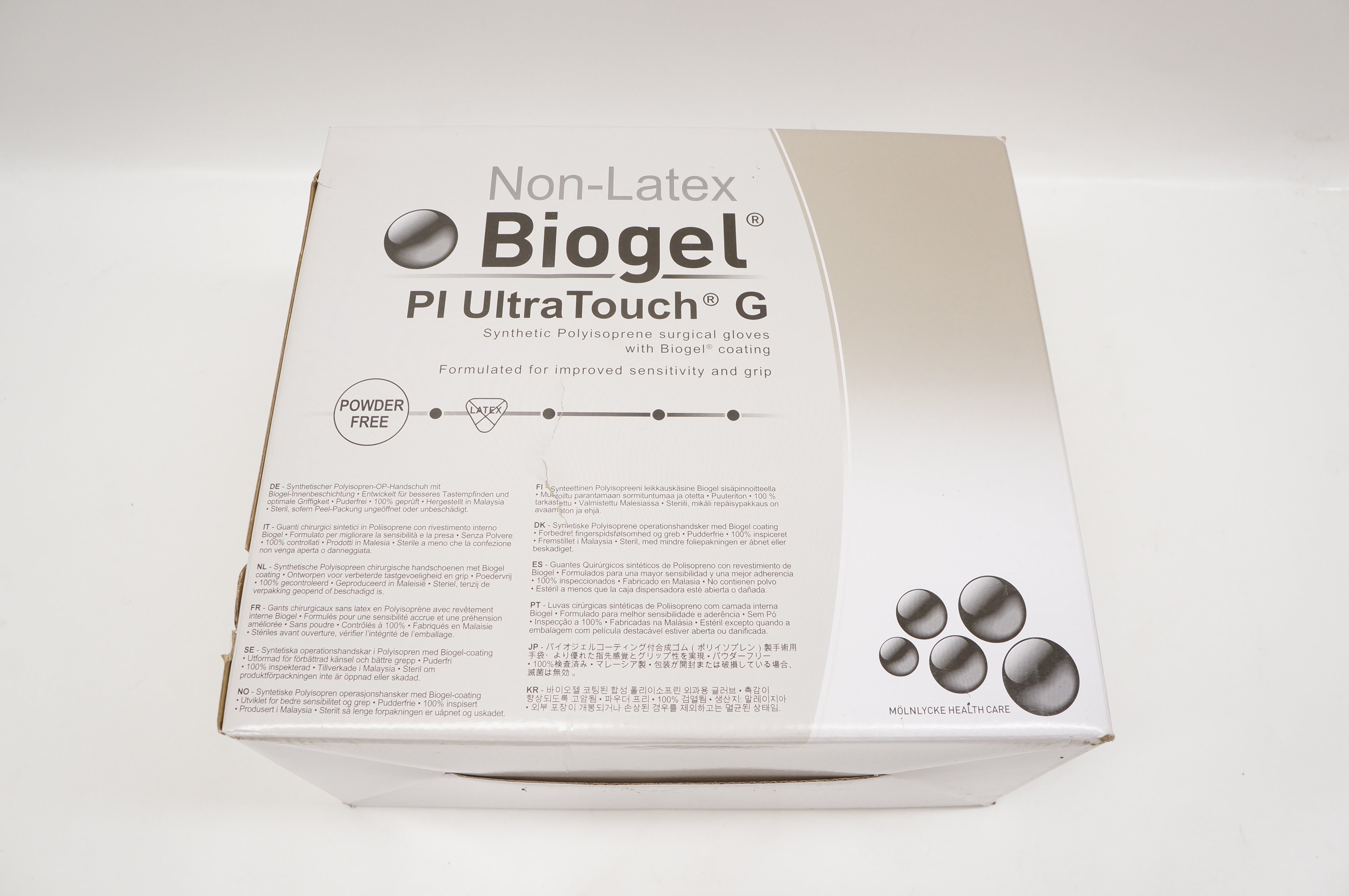 Molnlycke Health Care 42155-00 Biogel Pl UltraTouch G Gloves, 5-1/2 - Box of 50