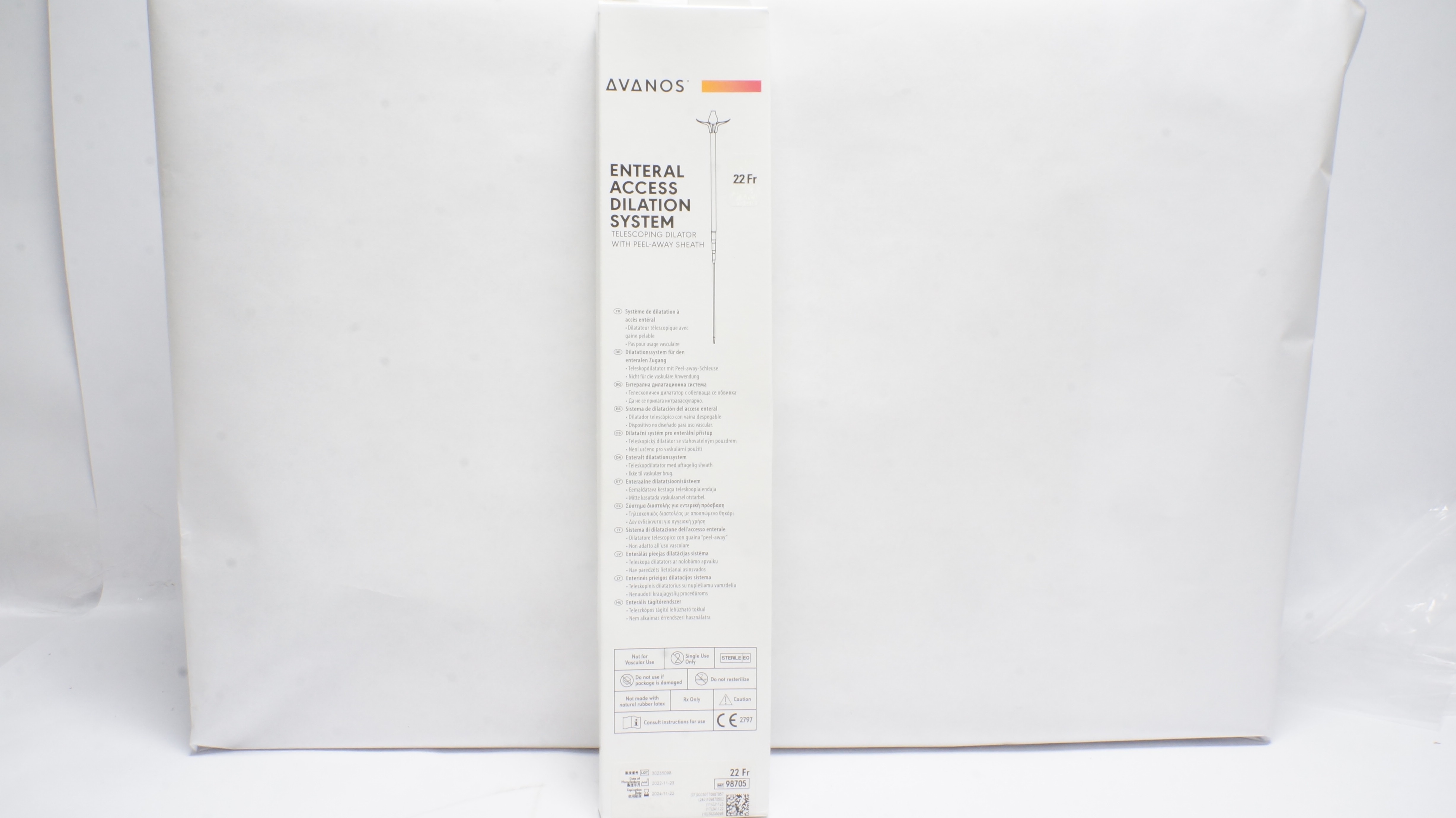 Avanos 98705 Enteral Access Dilation System 22 Fr. (x)