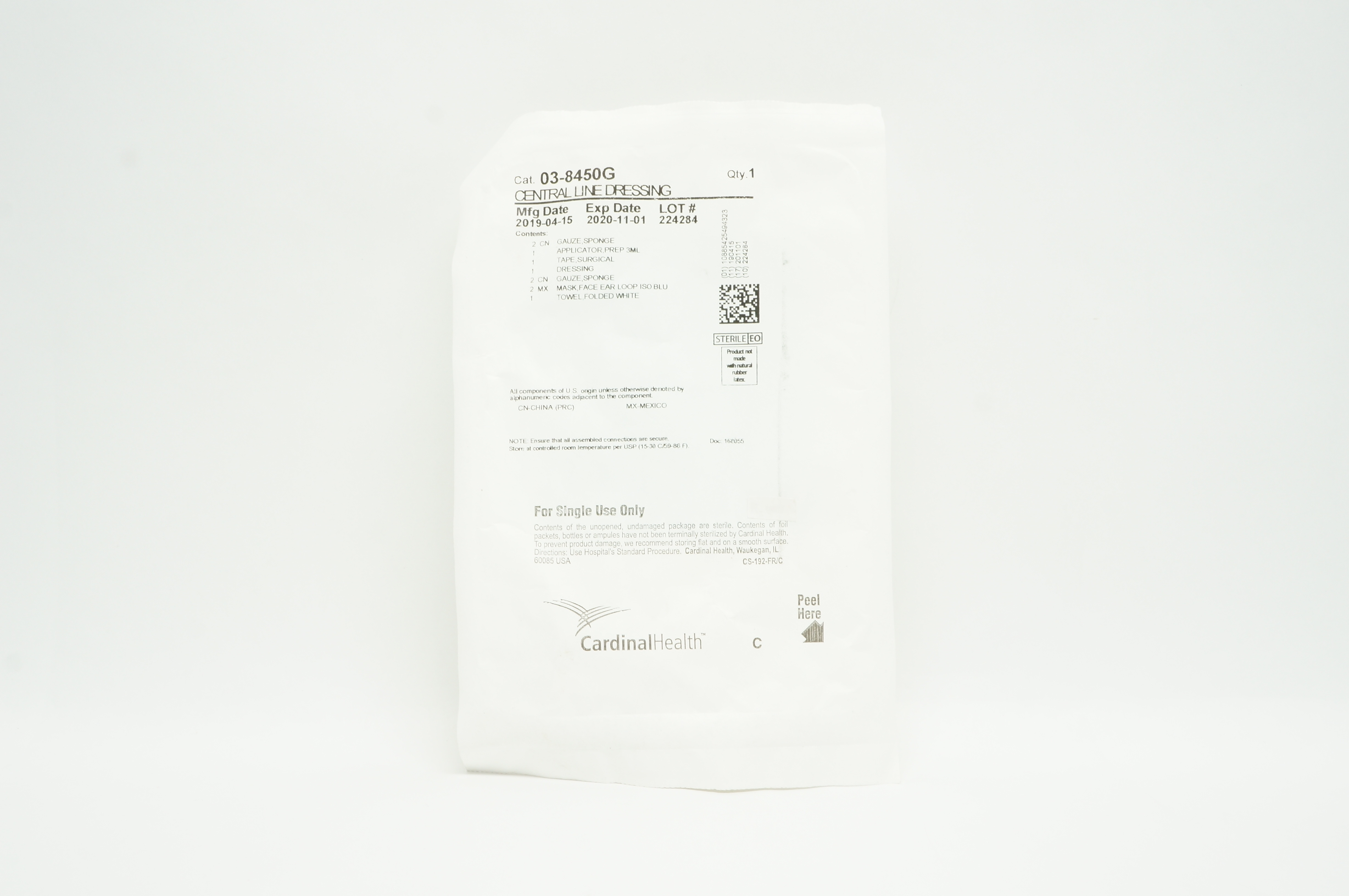 Cardinal Health 03-8450G Central Line Dressing (x)