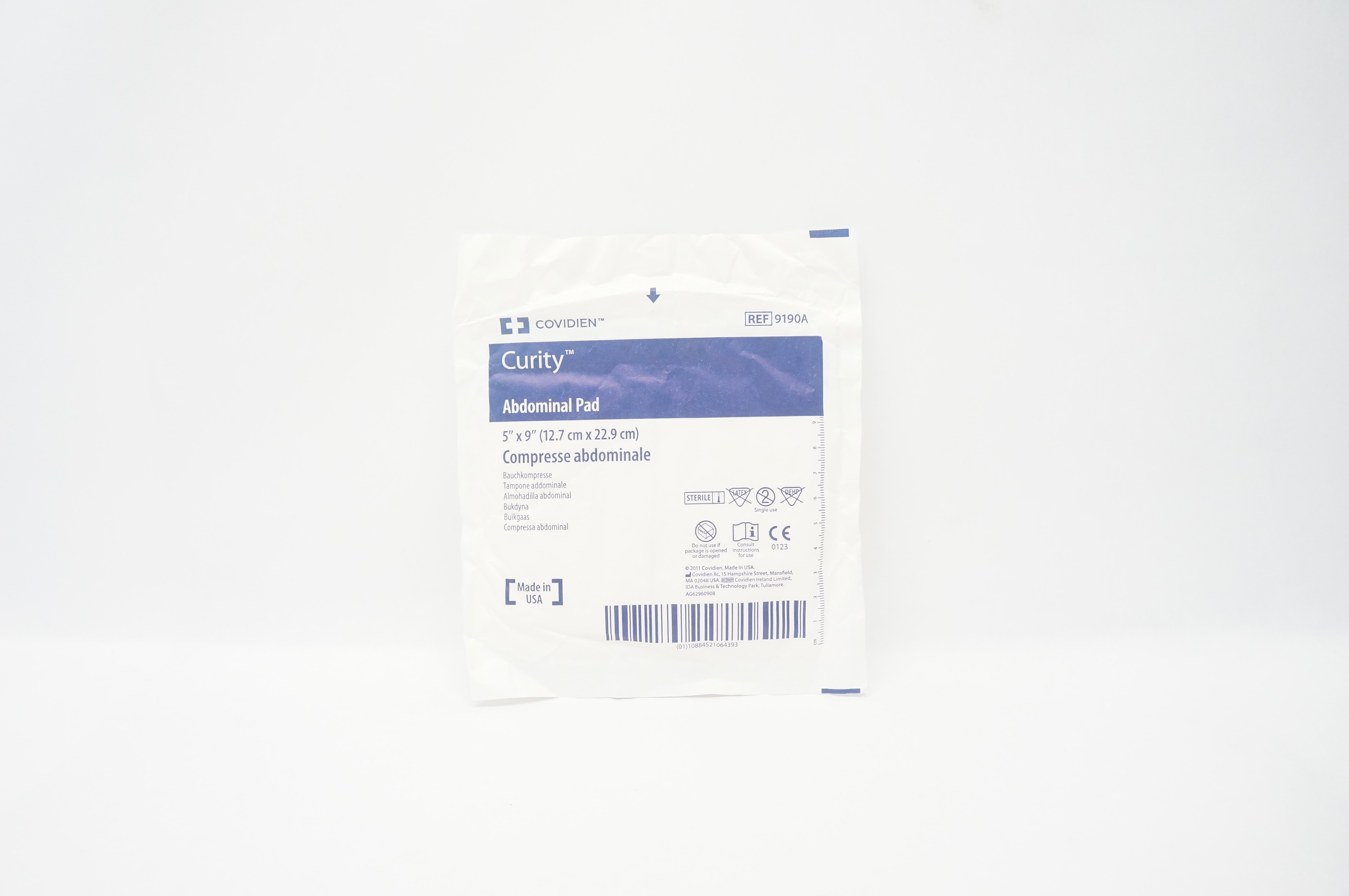 Covidien 9190A  Curity Abdominal Pad 5inch x 9inch