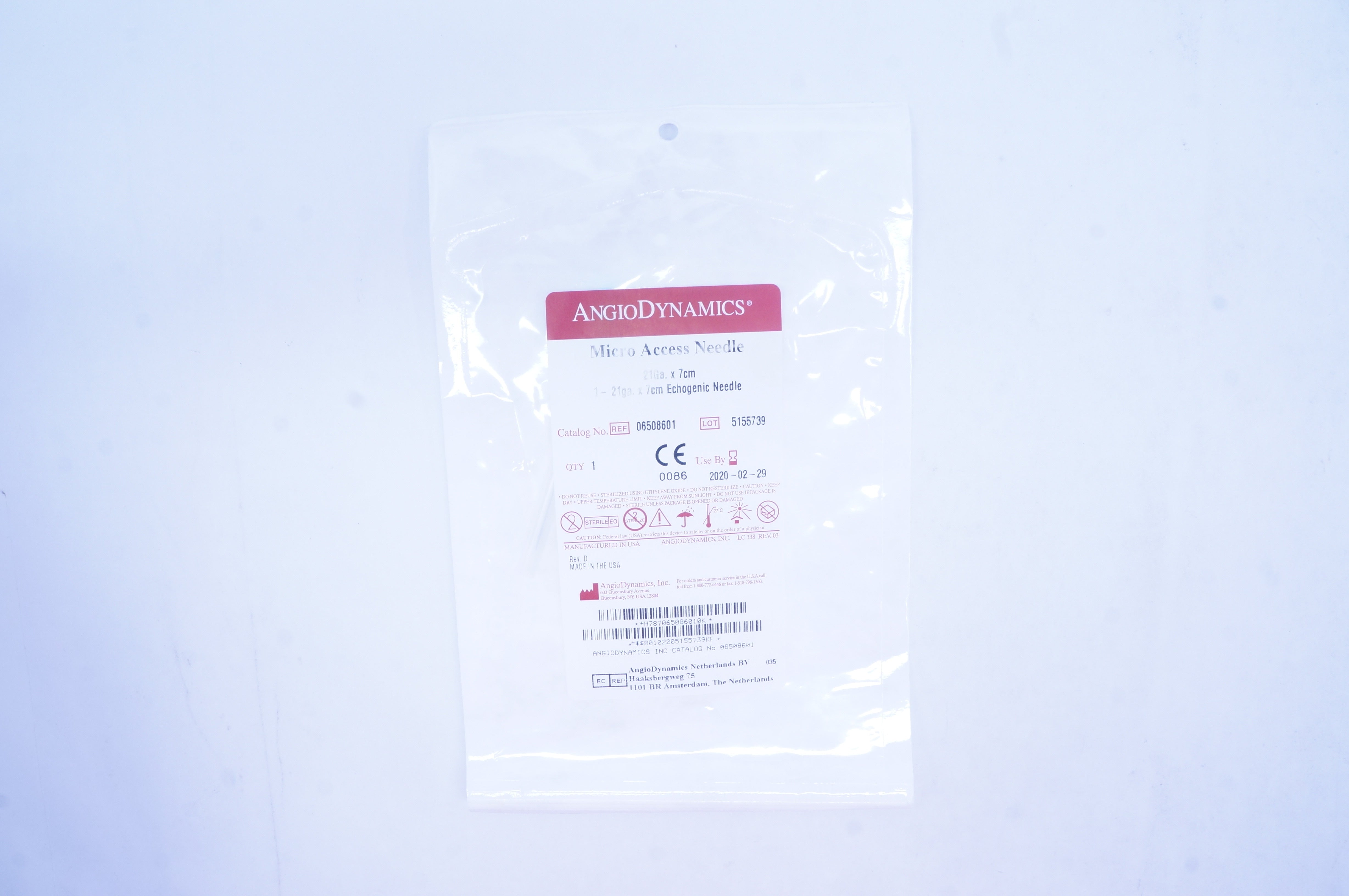 AngioDynamics 06508601 Micro Access Ndle 21 Ga. x 7cm (x)