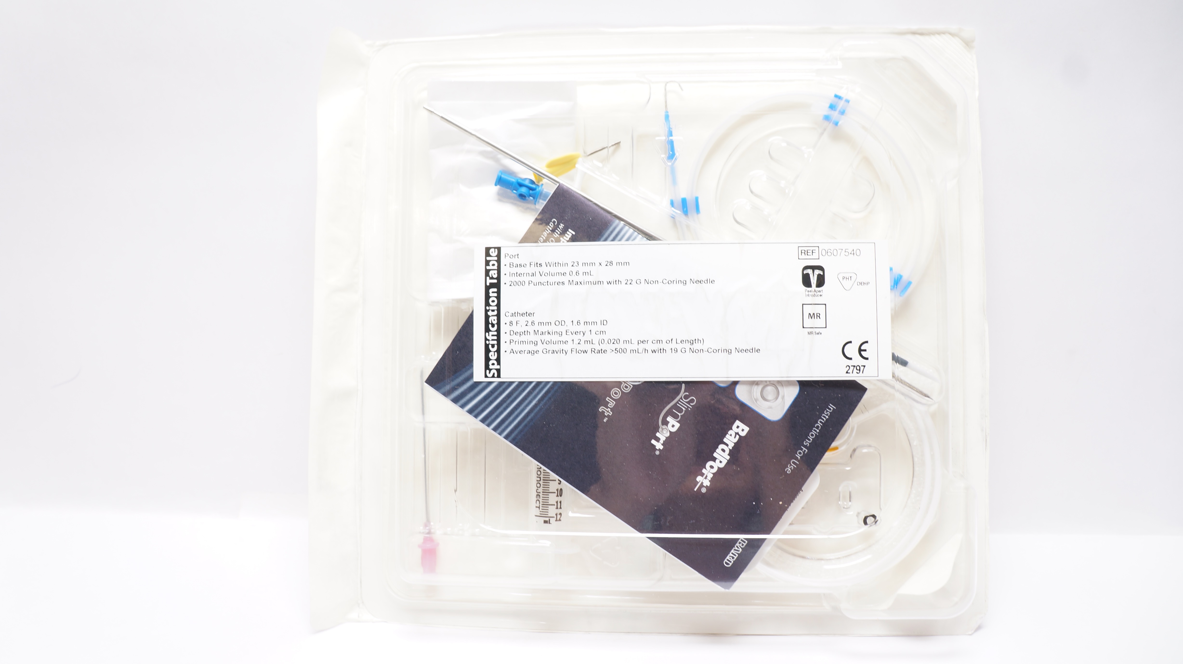 Bard 0607555 X-Port isp M.R.I. Implantable Port Intermediate Kit 8F