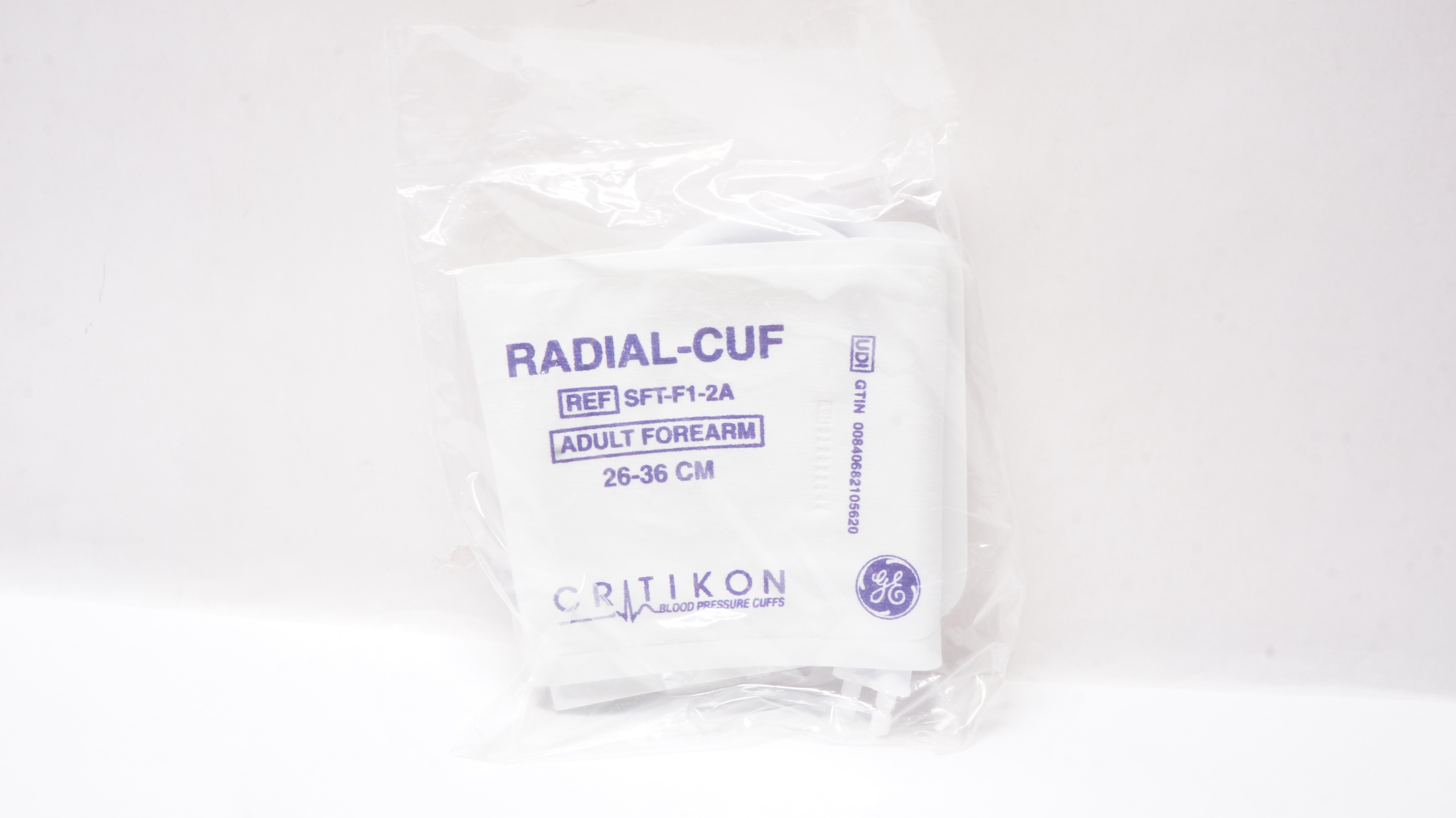 GE Medical SFT-F1-2A Critikon Blood Pressure Cuff  Adult Forearm 26-36cm