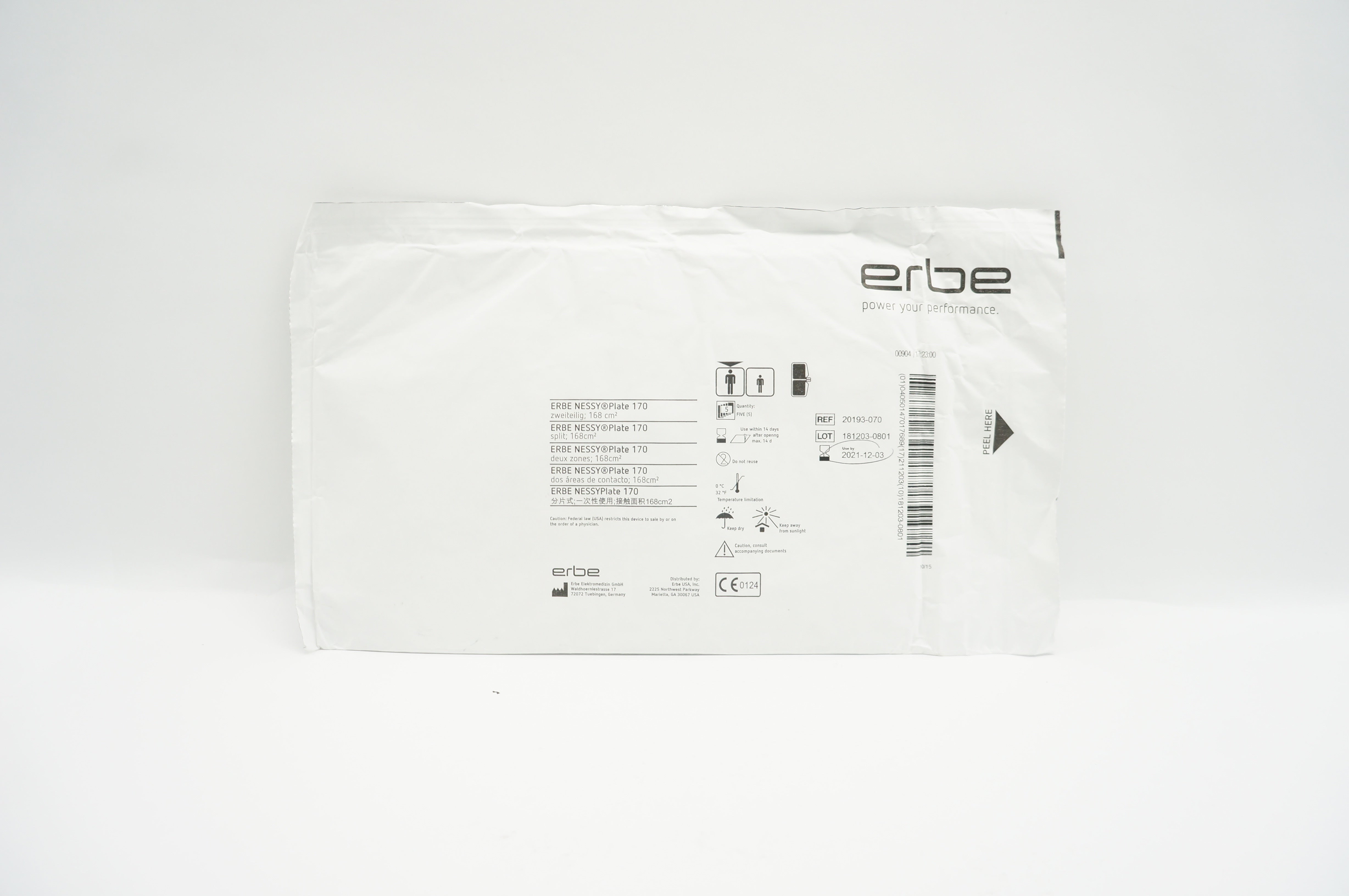 Erbe 20193-070 Nessy Plate 170 Split 168cm2 - Pack of 5 (x)