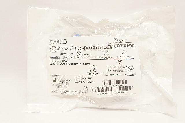 Bard 0070900 ReliaVac 100 Closed Wound Suction Evacuator