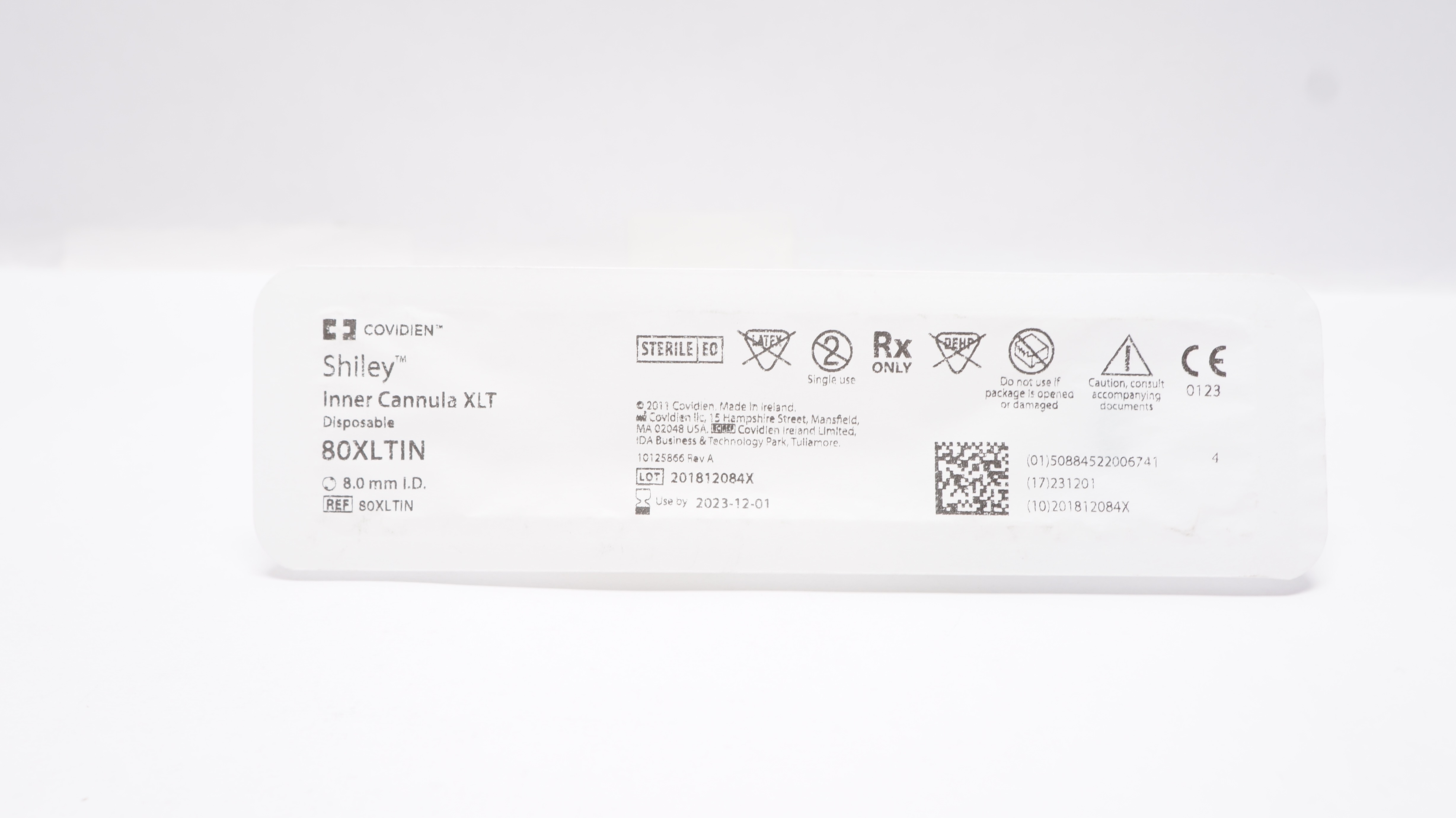 Covidien 80XLTIN Shiley Inner Cannula XLT Disposable 8.0mm I.D.
