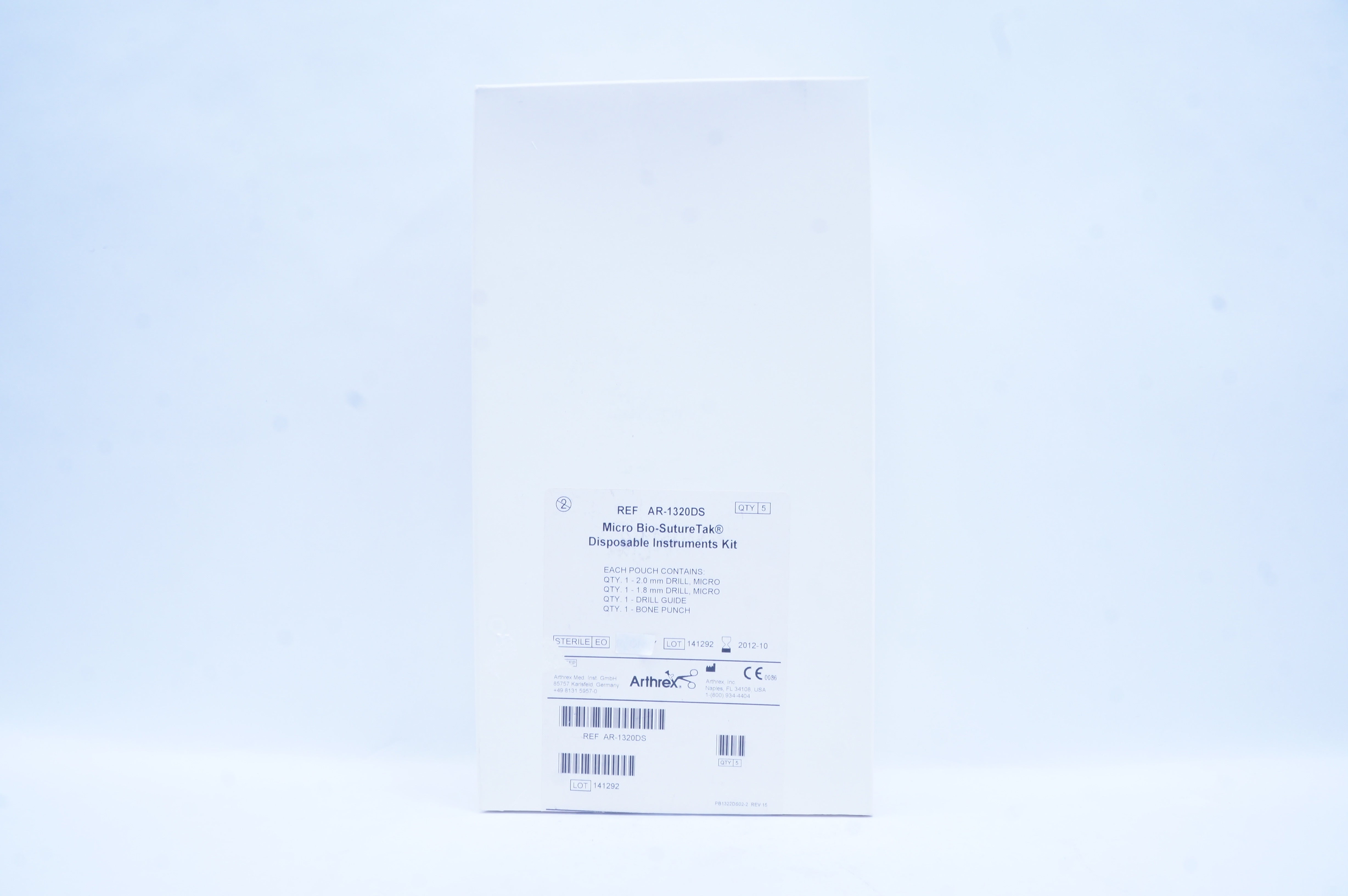 Arthrex AR-1320DS Micro Bio-StreTak Disposable Instruments Kit (x) - Box of 5