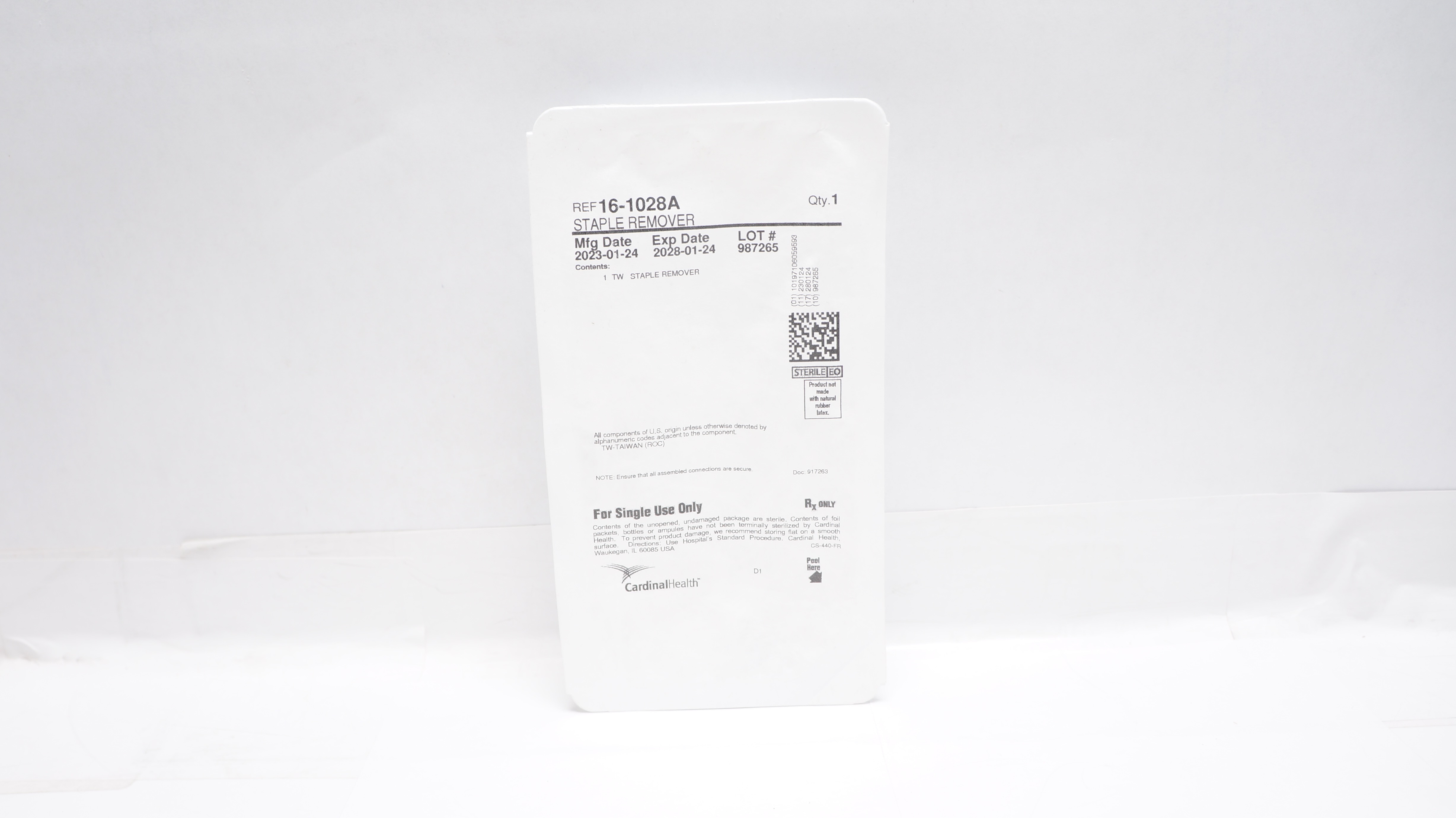 Cardinal Health 16-1028A Staple Removal
