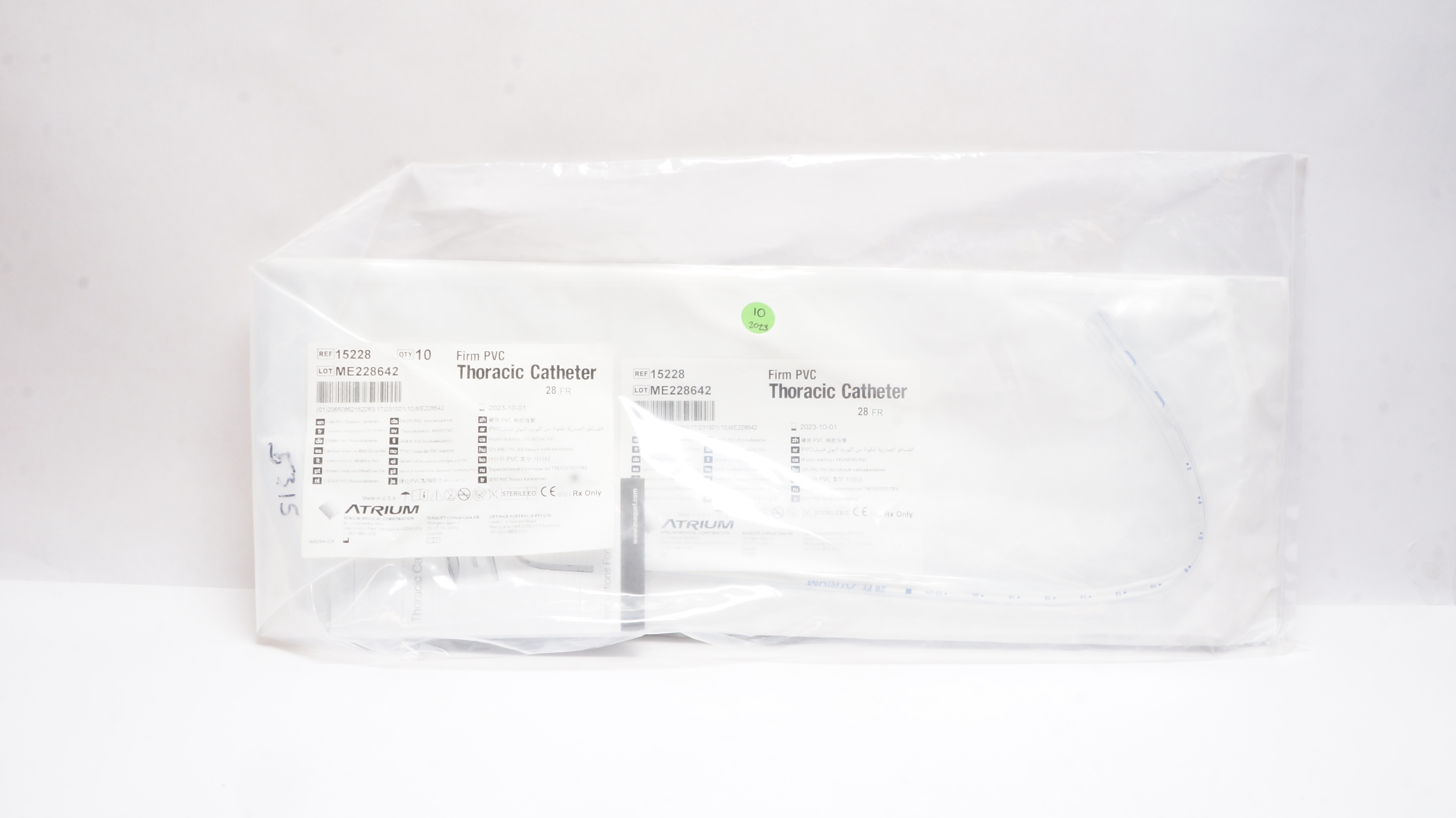 Atrium 8024 PVC Thoracic Cath. 24 FR - Pack of 10
