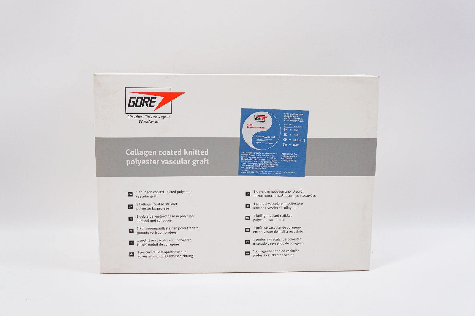 Gore SK002020 Collagen Coated Woven Polyester Vascular Graft 20mm x 20cm (x)