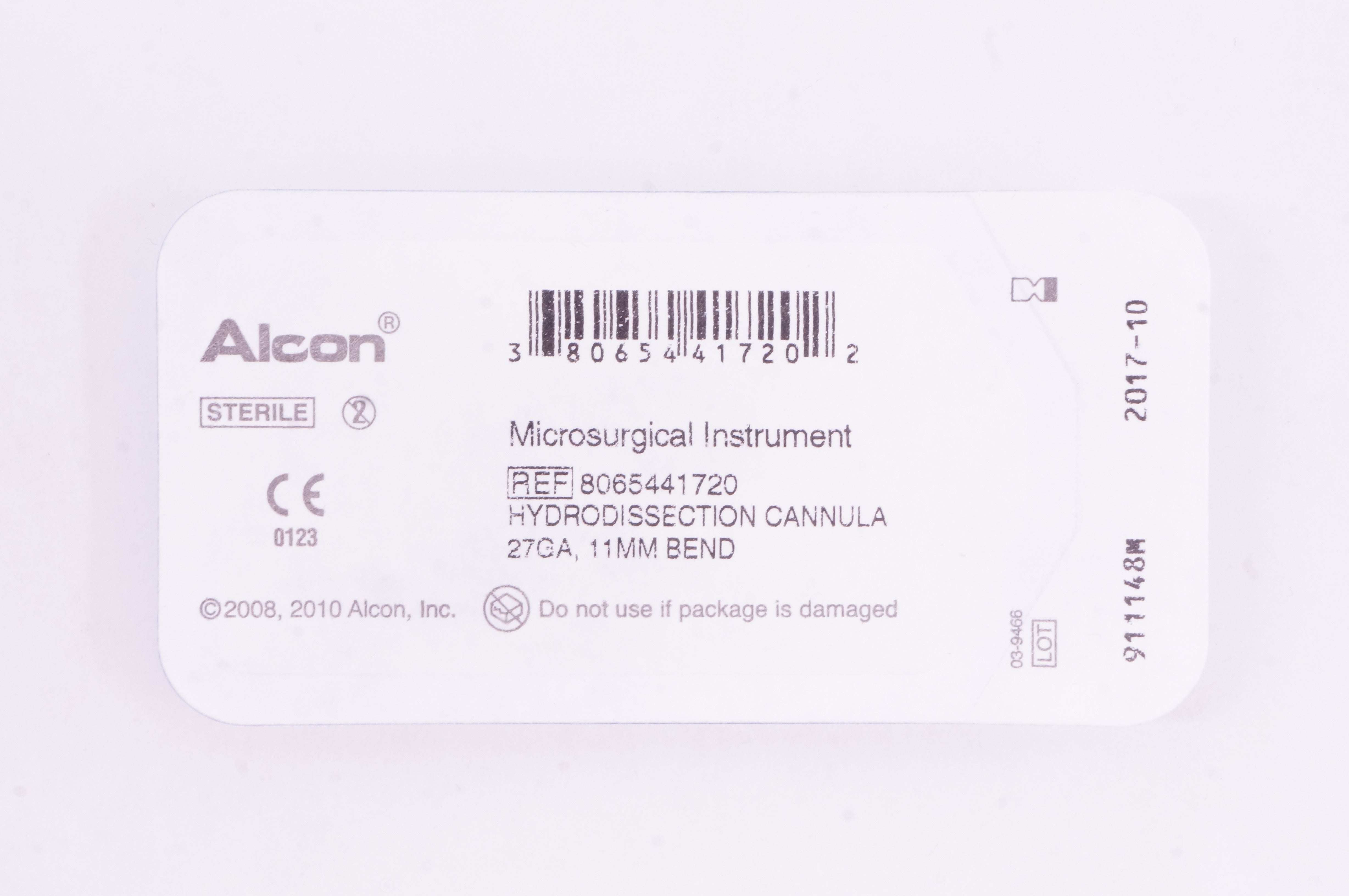 Alcon 8065441720 Microsurgical Instrument Hydrodissection Cannula 27Ga (x)