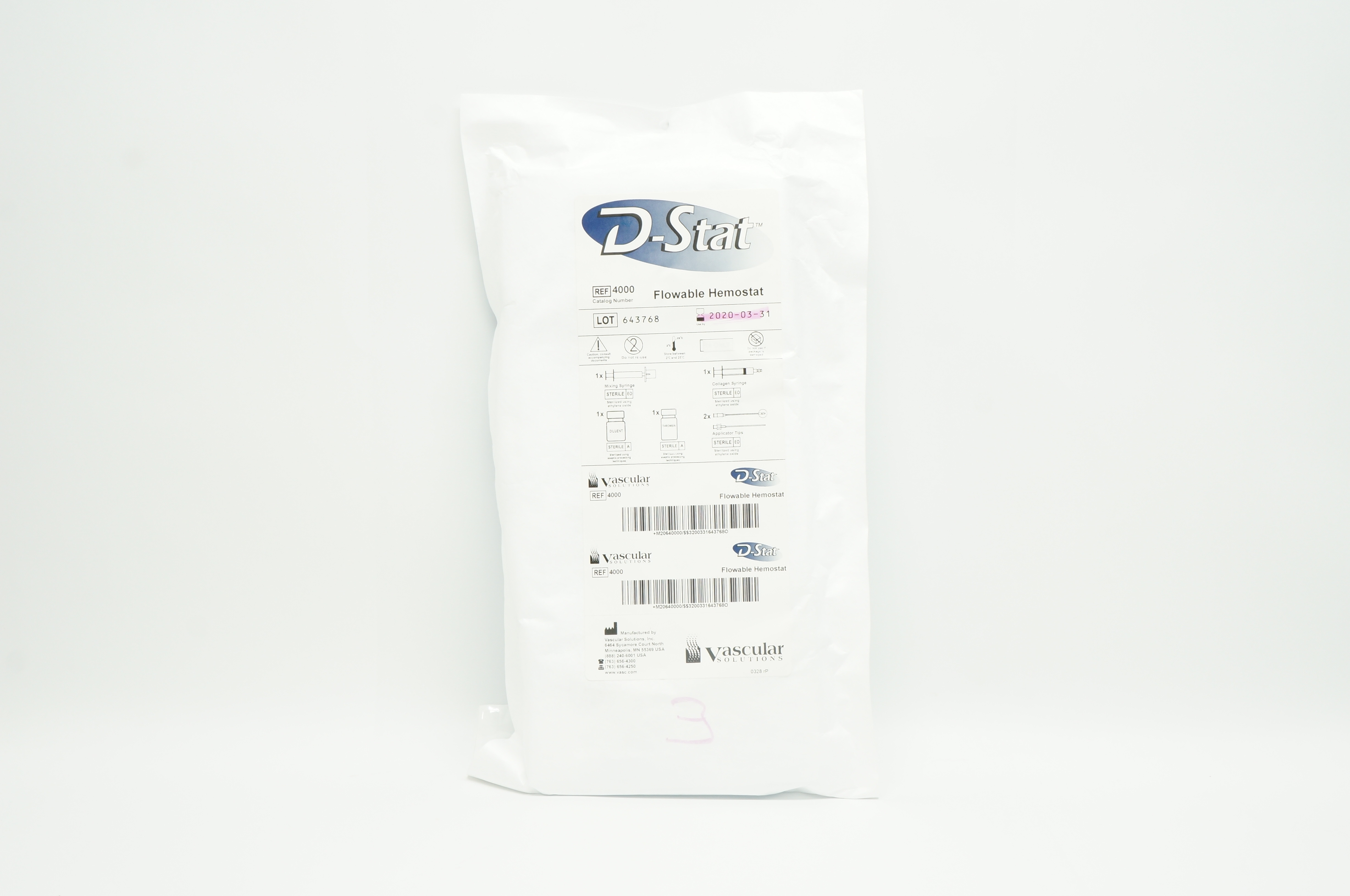 Vascular Solutions 4000 DStat Flowable Hemostat (x)