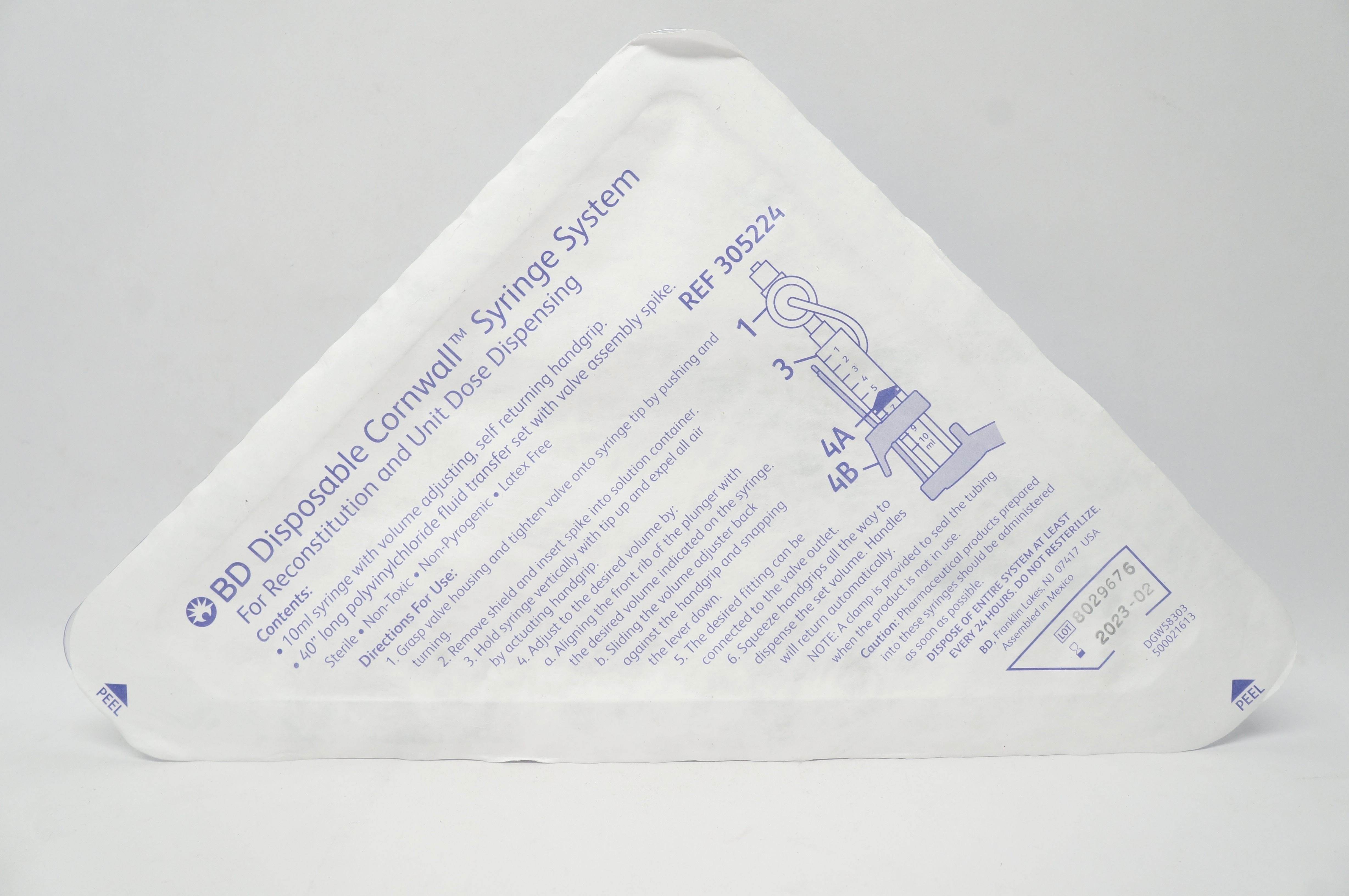 BD 305224 Disposable Cornwall Syringe System