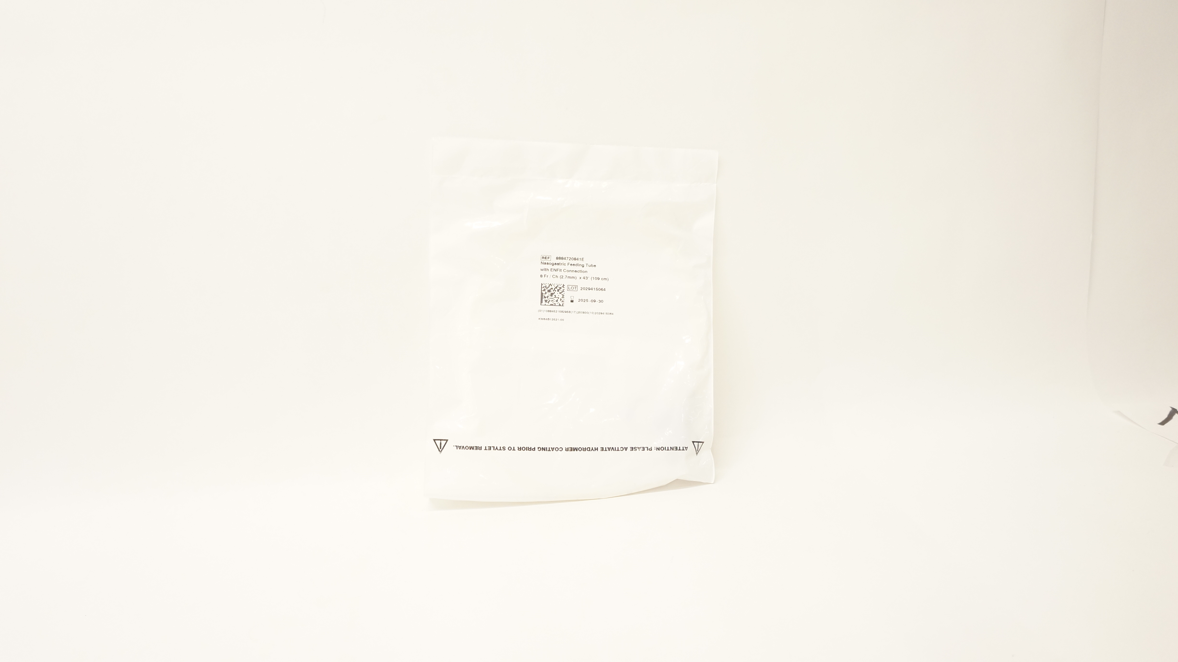 Covidien 8884720841E Nasogastric Feeding Tubes w/ENFit Connection 8Fr. x 43in.