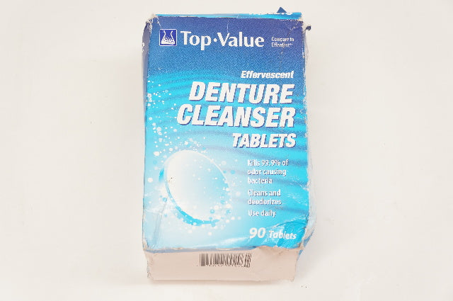 Top-Value Denture Cleanser Tablets - Box of 90