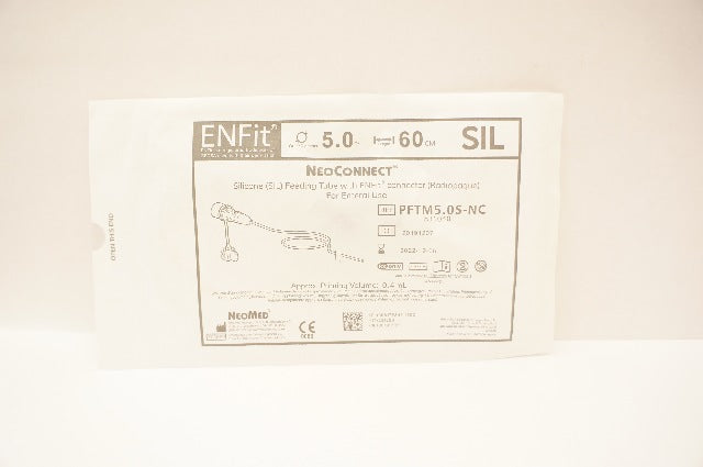 NeoMed PFTM5.0S-NC NeoConnect Feeding Tube w/ENFit Connector 5.0Fr x 60cm (x)