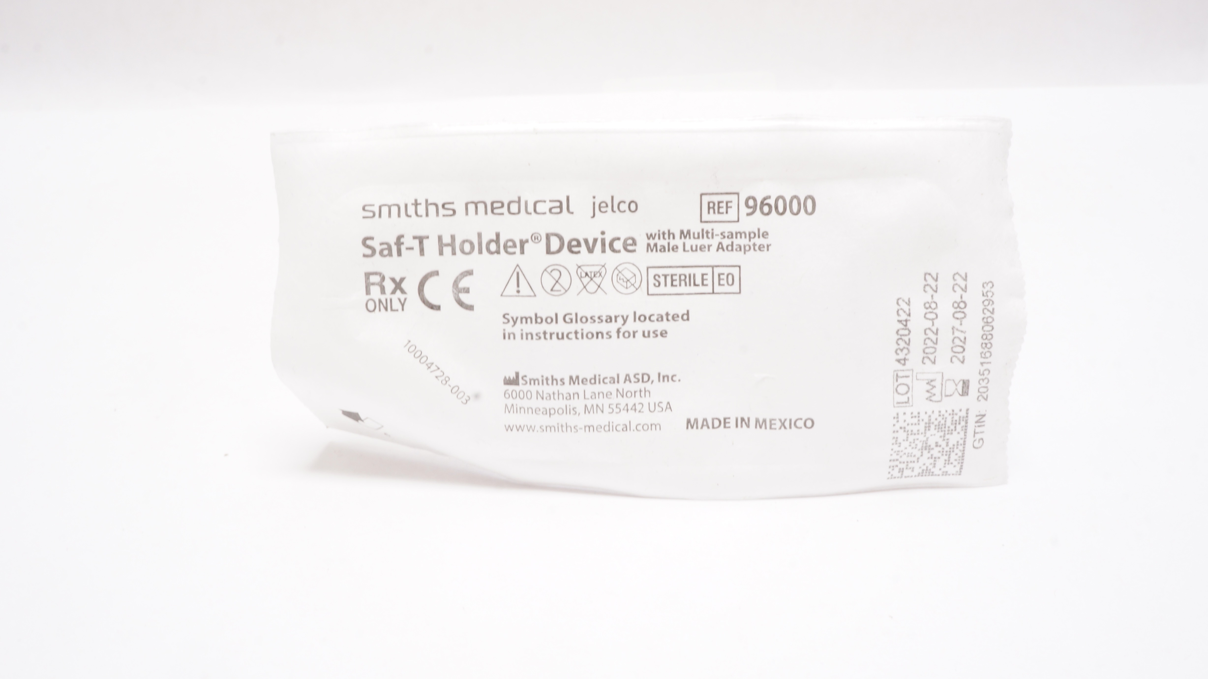 Smiths Medical 96000 Saf-T Holder Device
