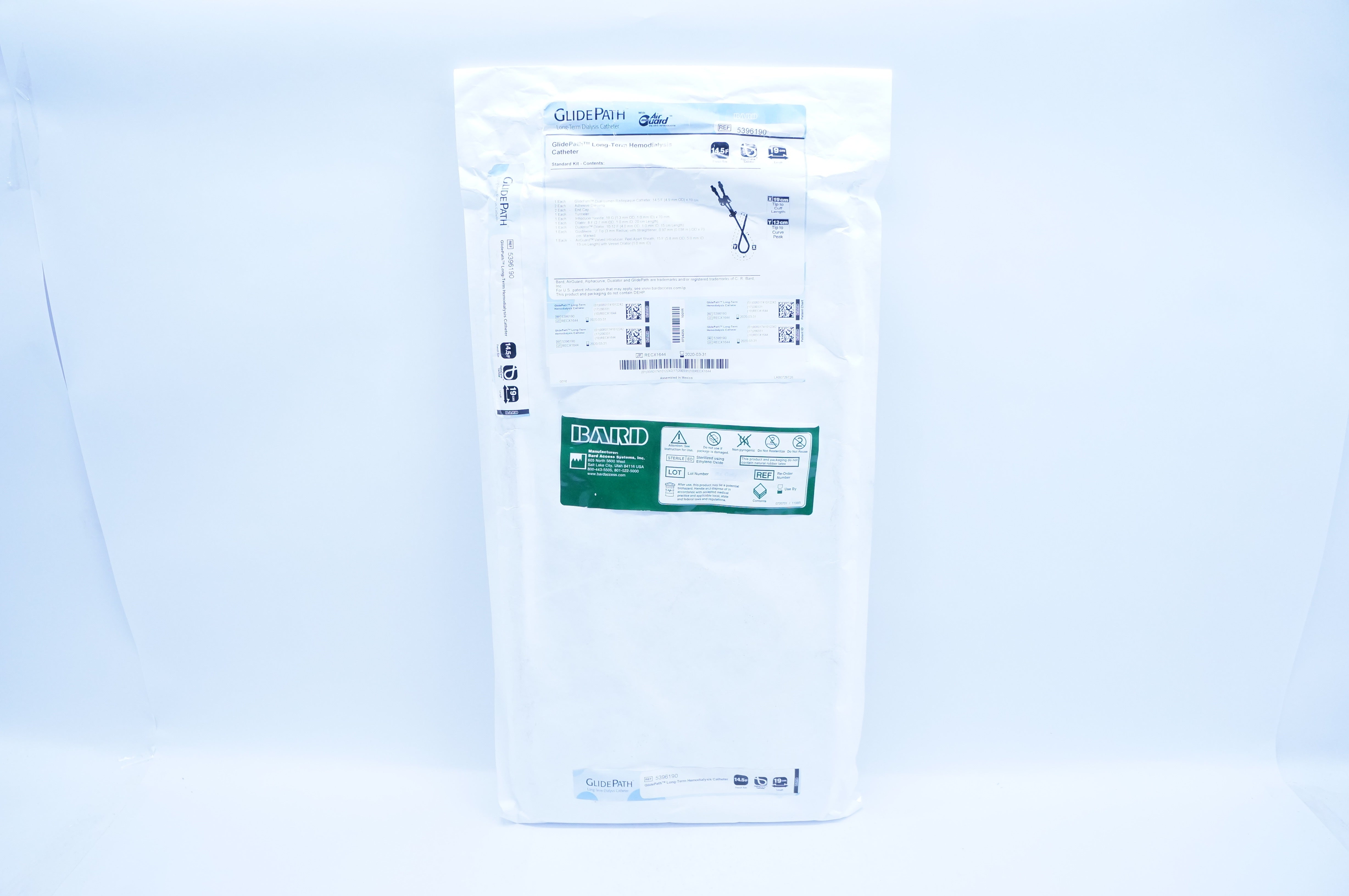 Bard 5396190 GlidePath Long-Term Hemodialysis Cath. 14,5F x 19cm (x)