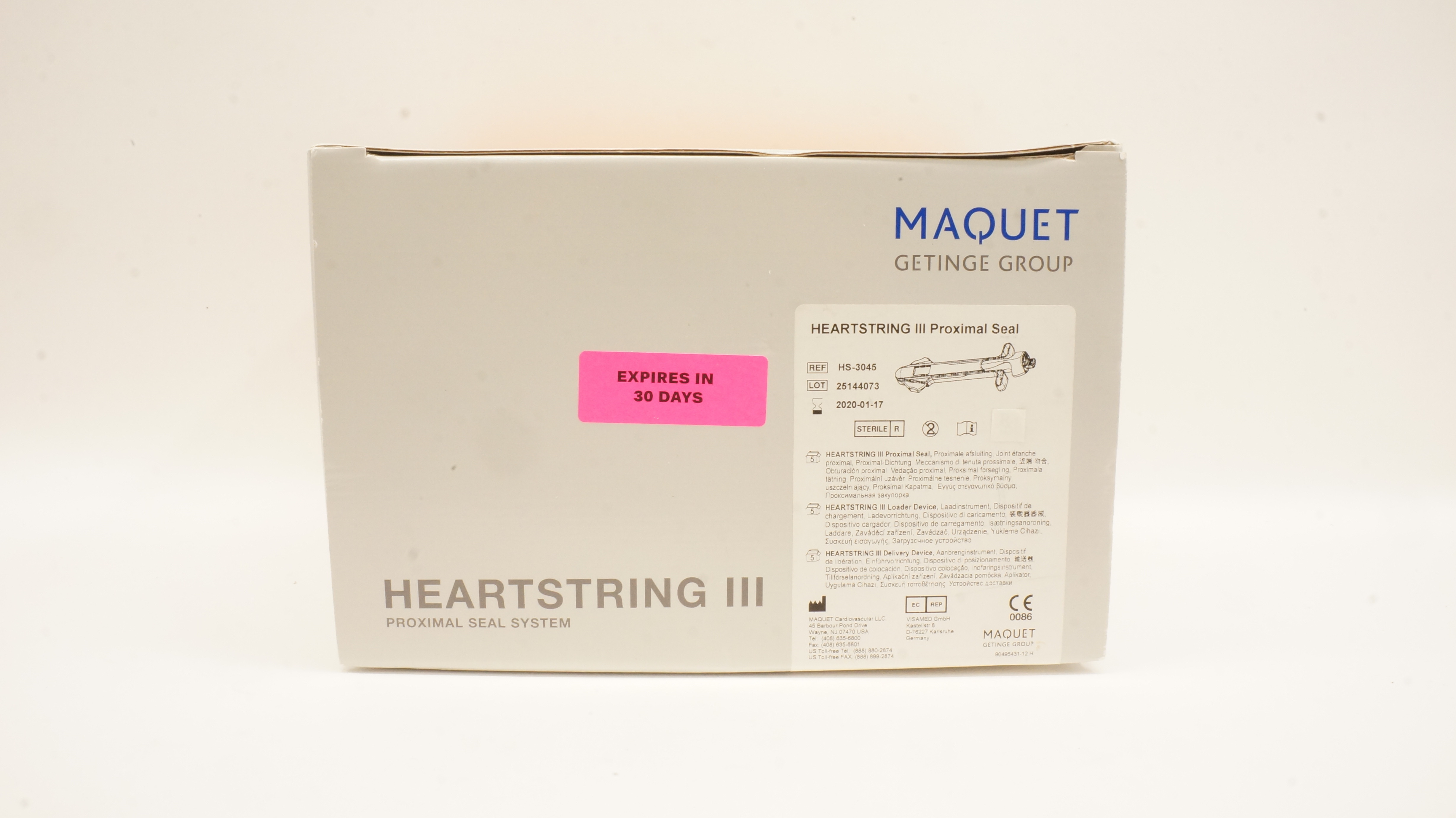 Maquet HS3045 Heartstring III Proximal Seal System (x) Box of 5