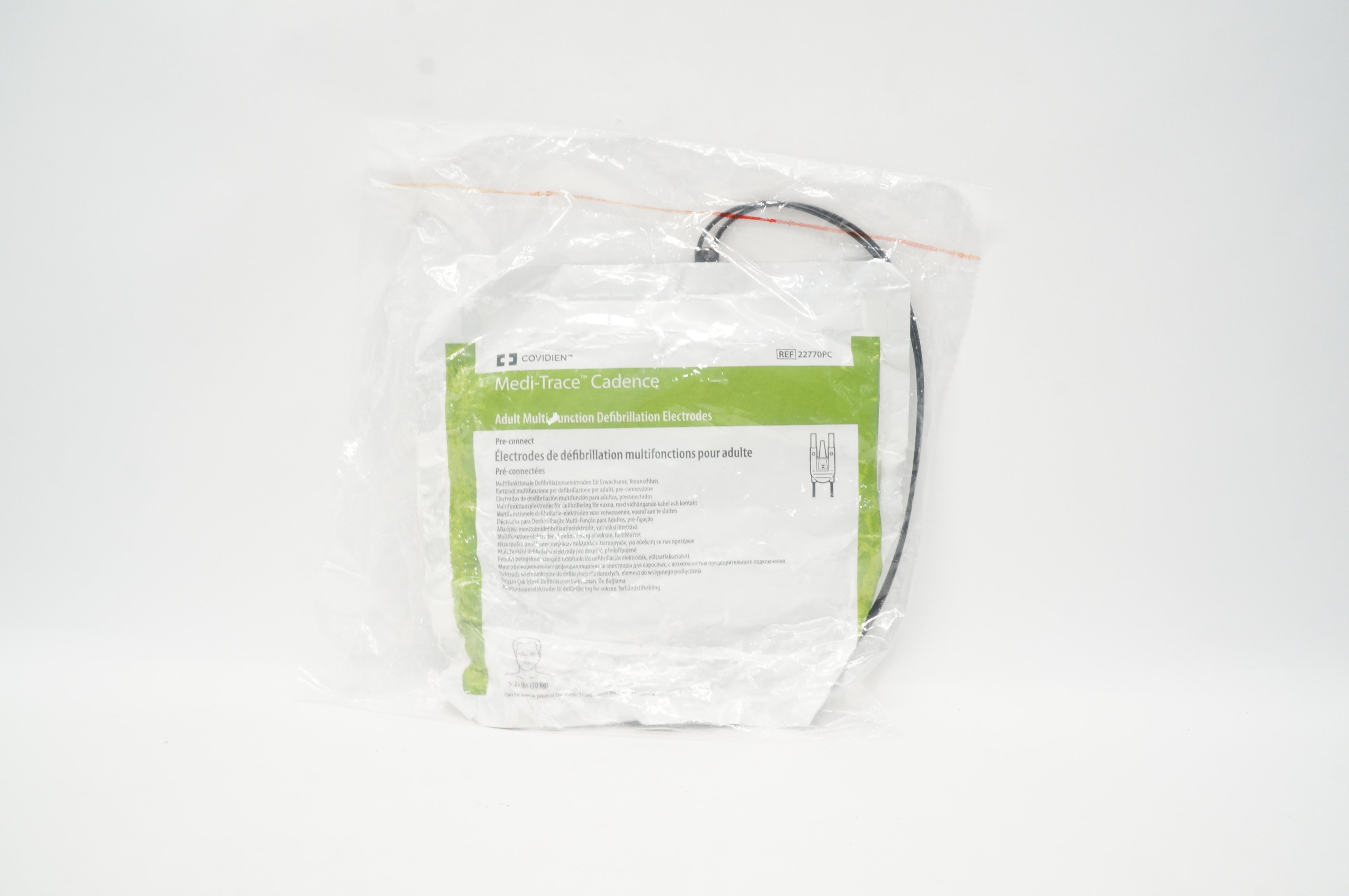 Covidien 22770PC Medi-Trace Cadence Adult Multi-Function Electrodes  >22lbs (x)