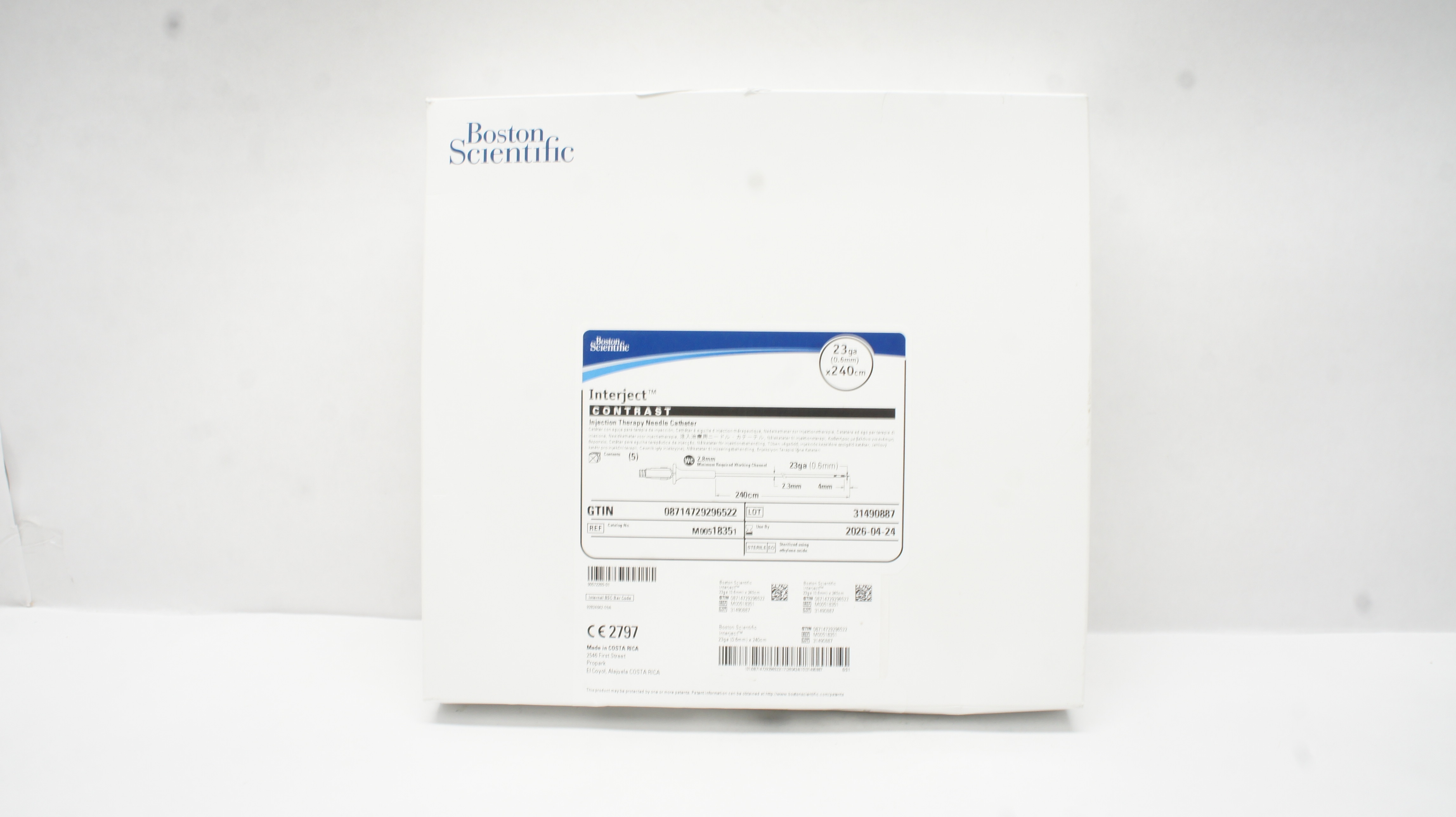 Boston Scientific M00518351 Interject Injection Therapy Ndle Cath. 23ga ...